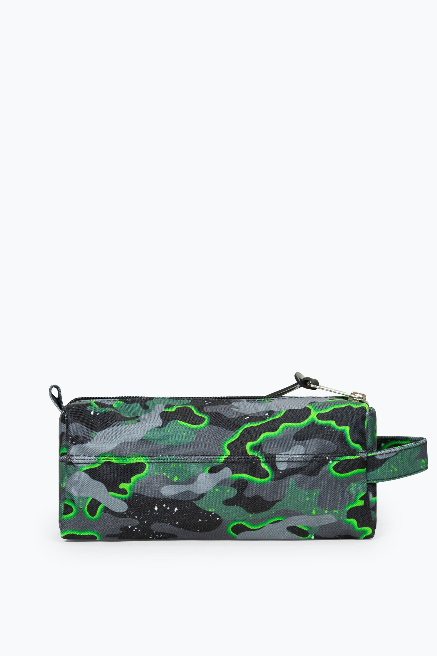 Hype Boys Glow Camo Green Pencil Case Back Side