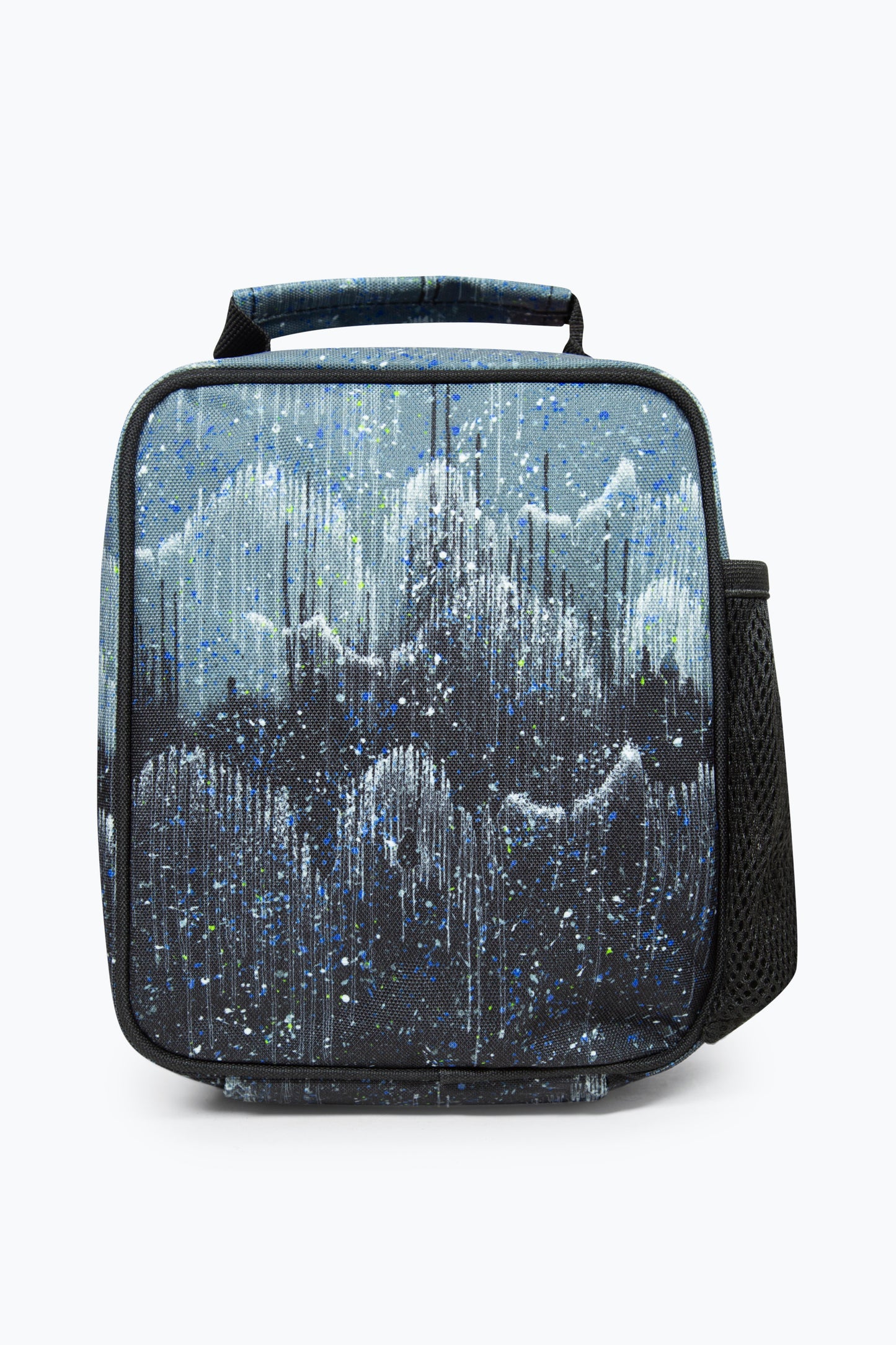 Hype Unisex Black Lunch Box with Glitter Drips Back Side