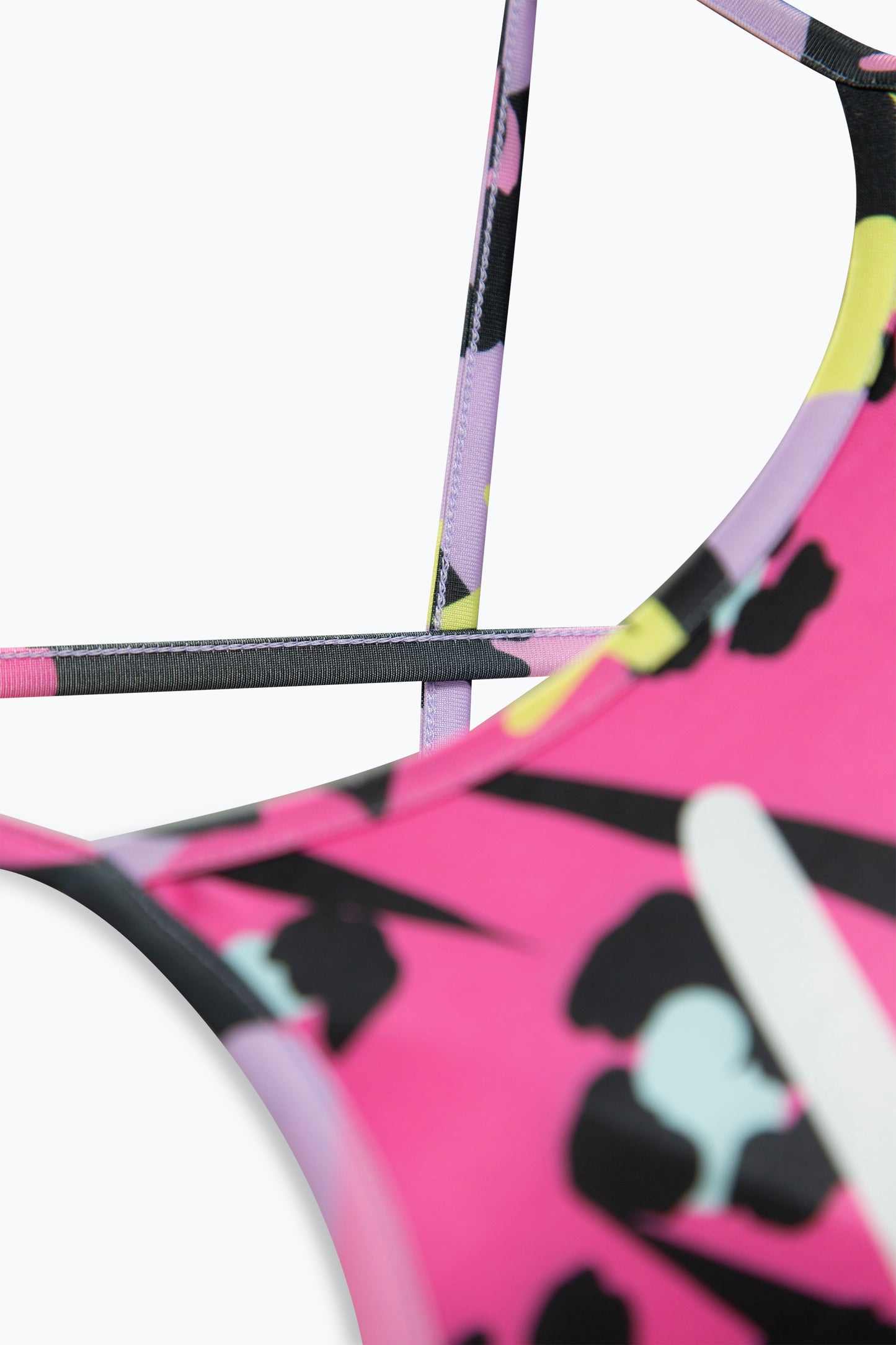 Hype Girls Multi Leopard Doodle Bikini Swim