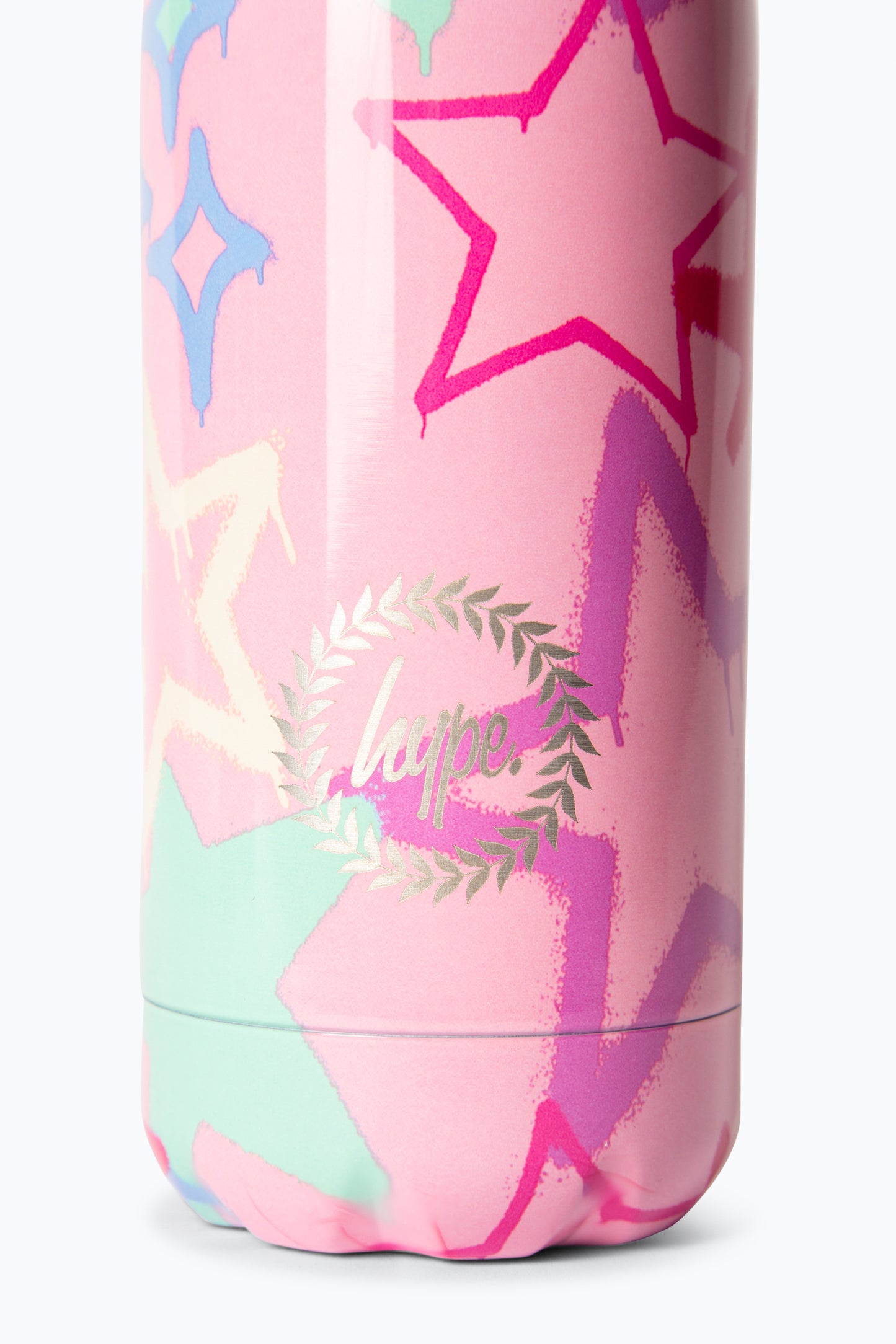 Hype Girls Pink Graffiti Stars Thermal Water Bottle