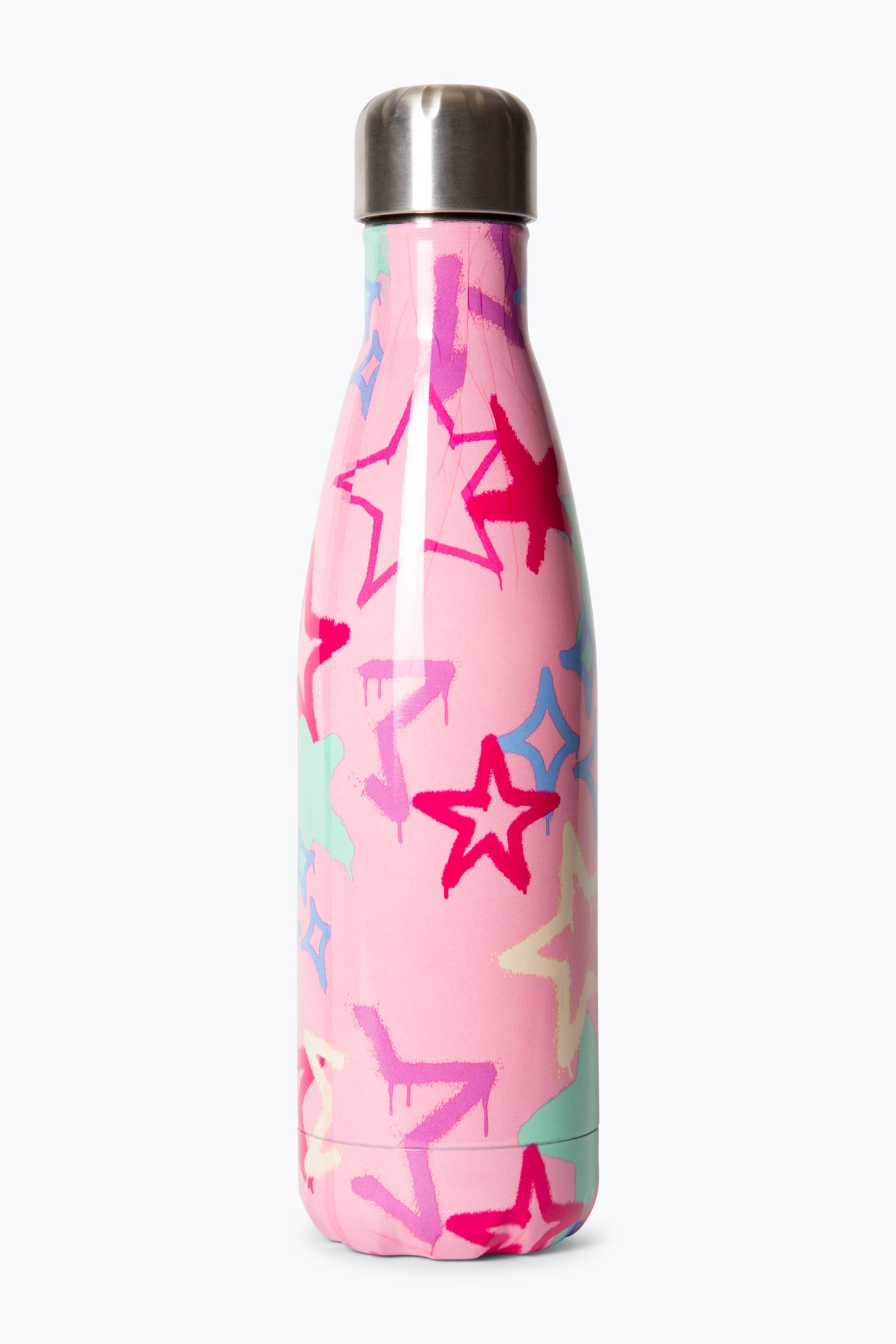 Hype Girls Pink Graffiti Stars Thermal Water Bottle