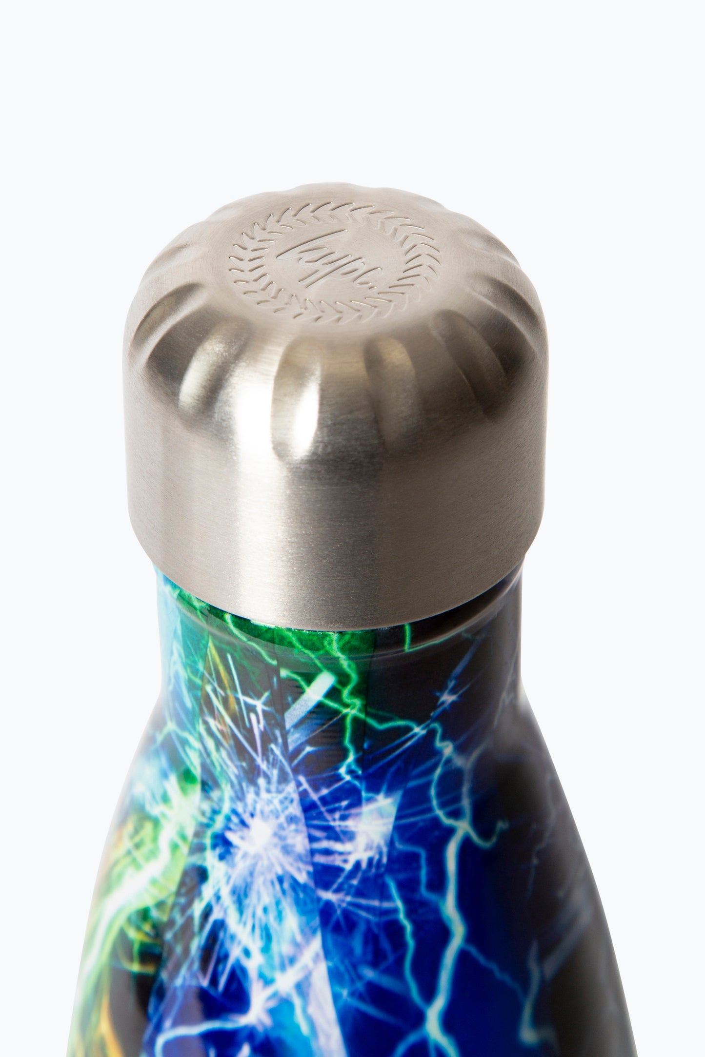 Hype Boys Blue Lightning Storm Thermal Water Bottle