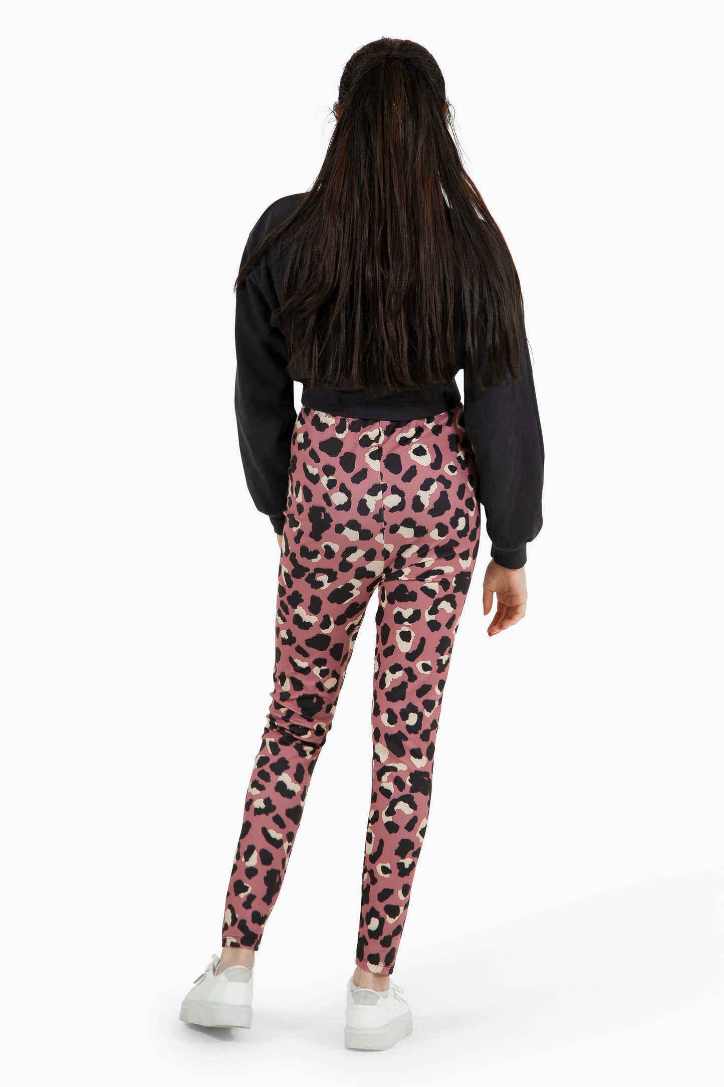 Hype Girls Purple Mini Leopard Leggings