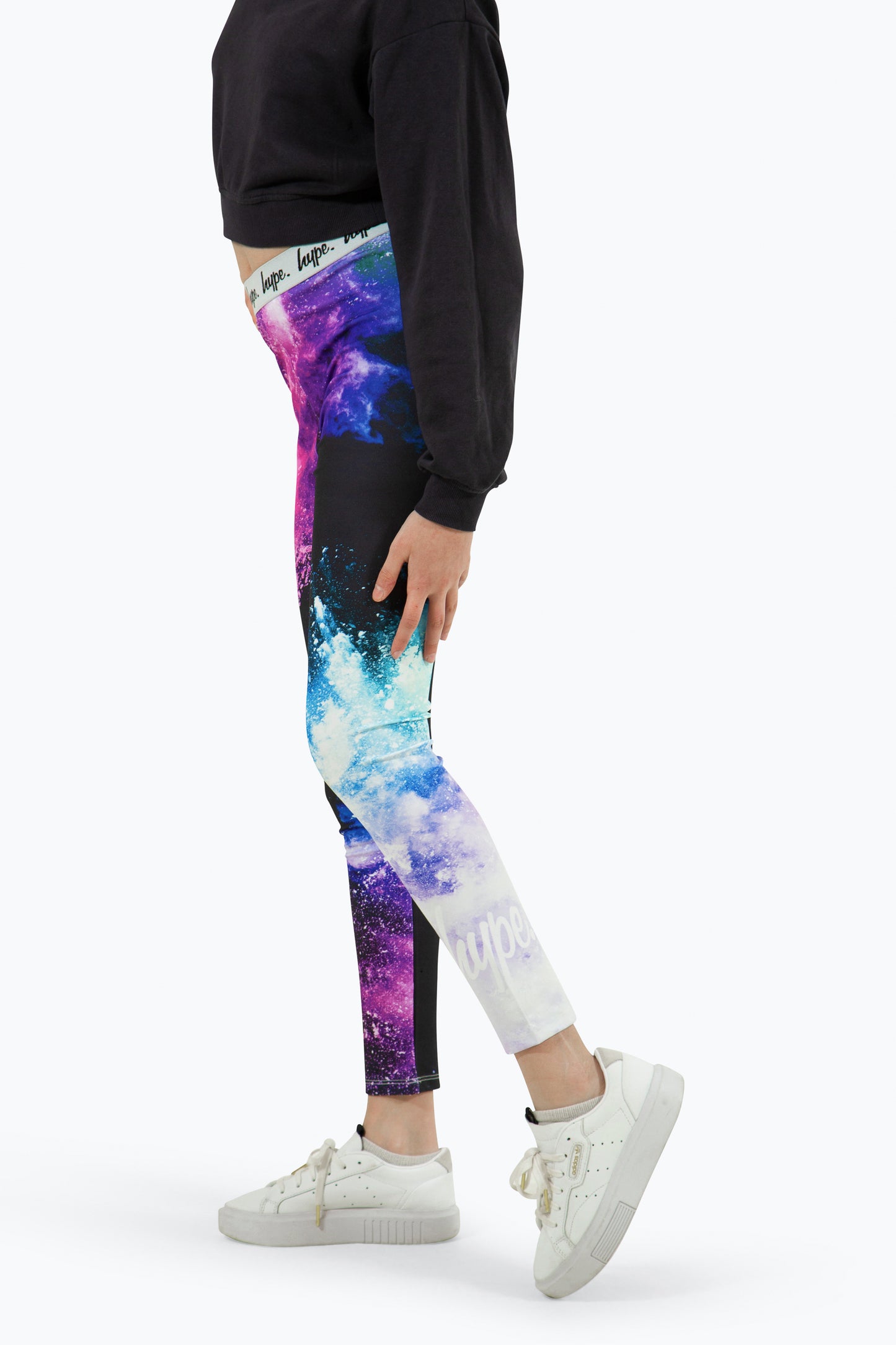 Hype Girls Multi Purple Chalk Leggings