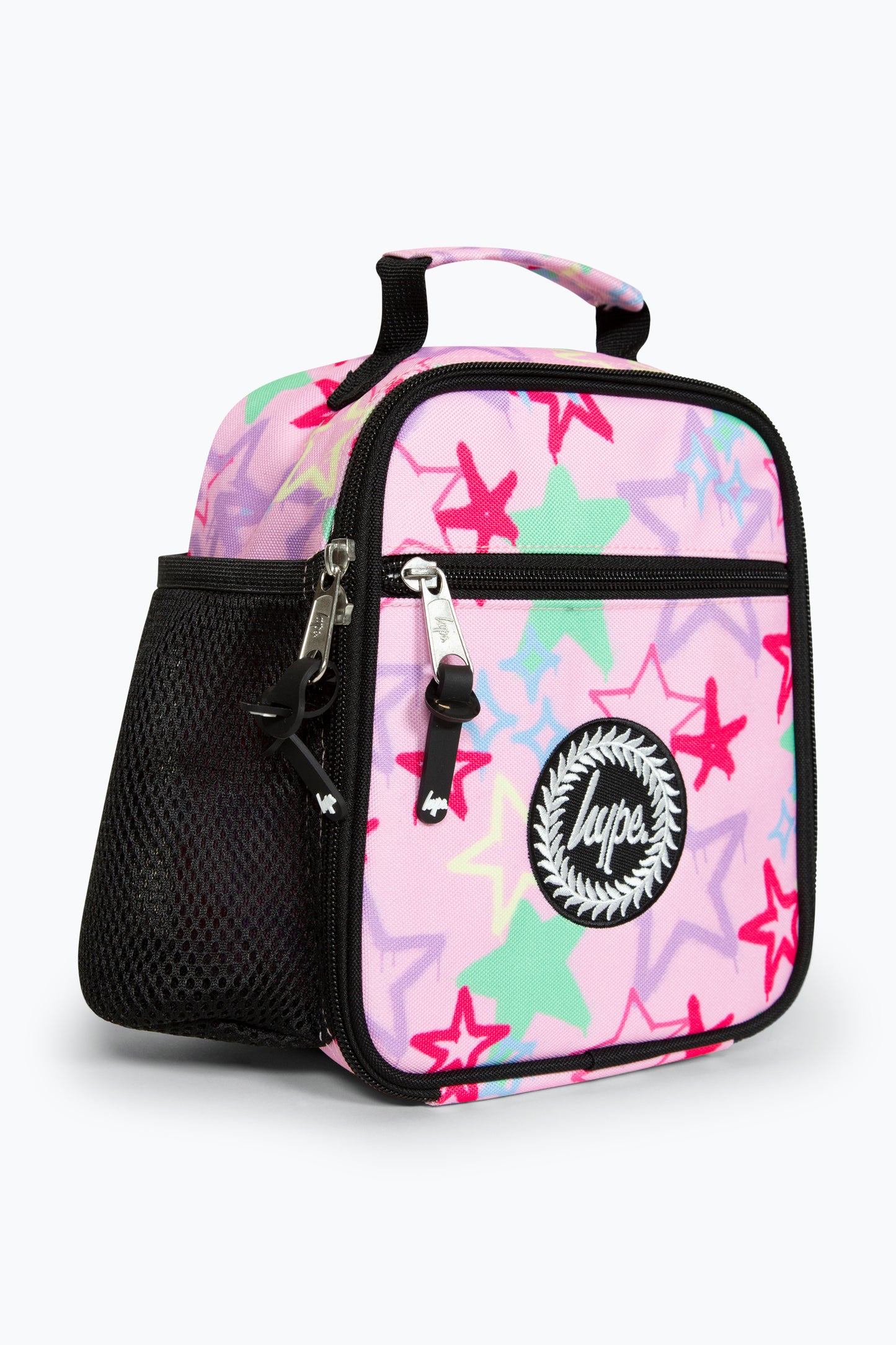 Hype Pink Graffiti Star Girls Lunch Bag Left Side