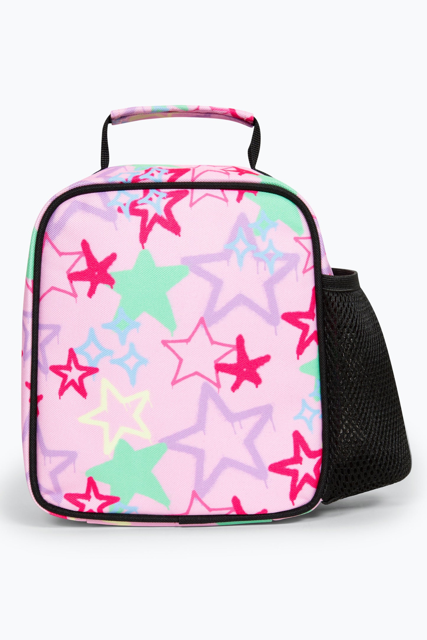 Hype Pink Graffiti Star Girls Lunch Bag Back Side