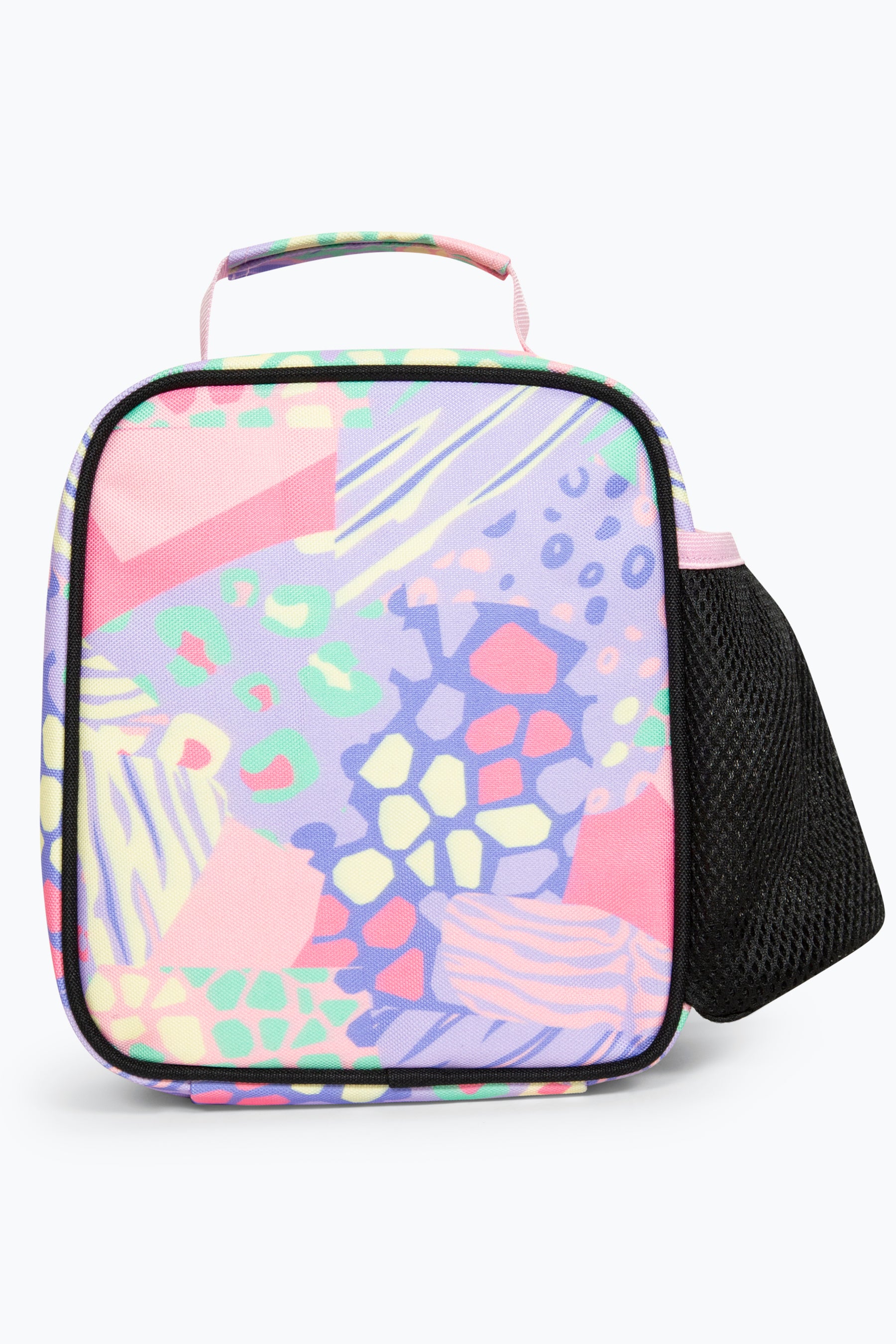 Hype Pink Pastel Prints Girls Lunch Bag Back Side