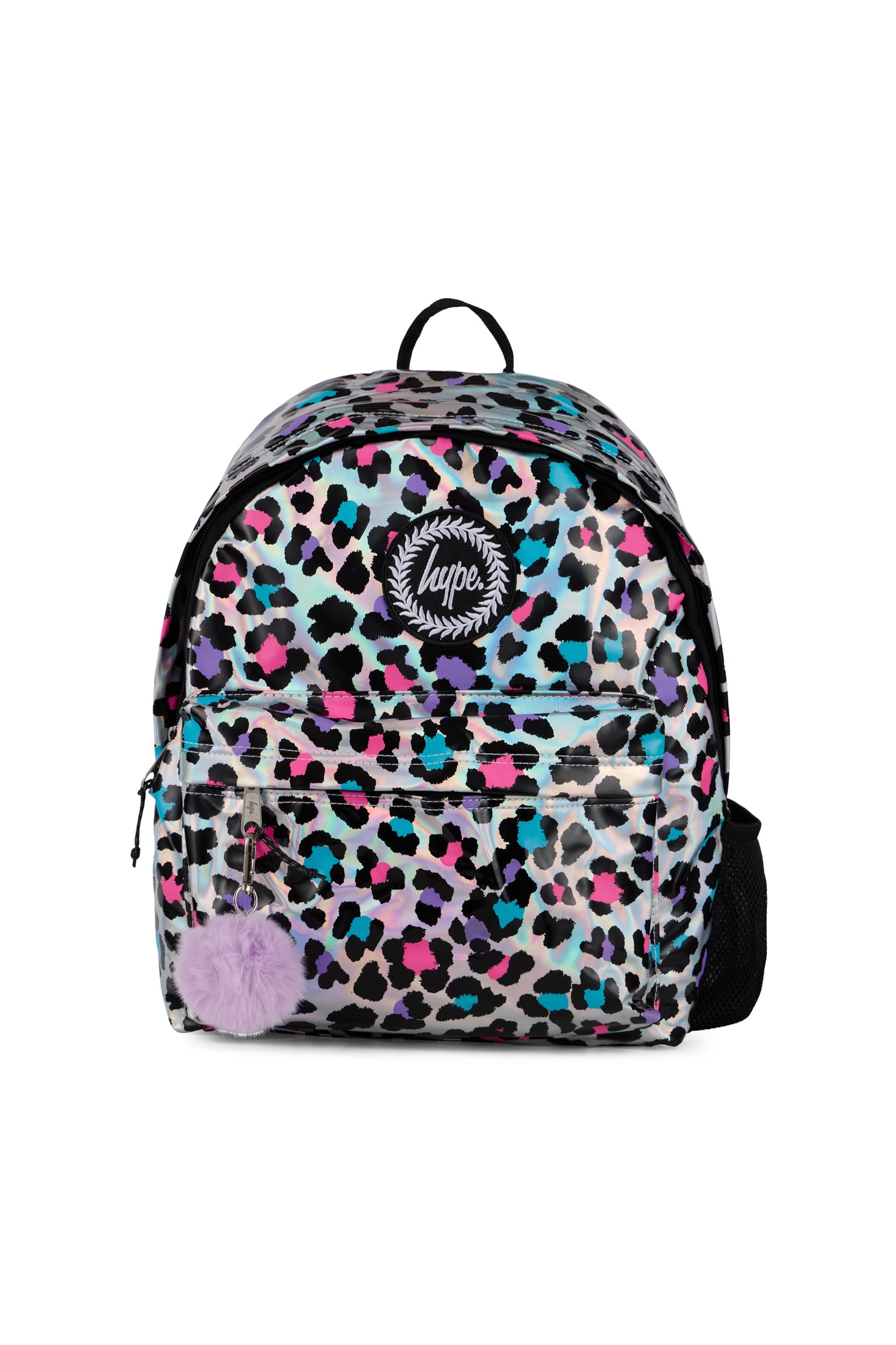 Hype Unisex Silver Leopard Print Backpack