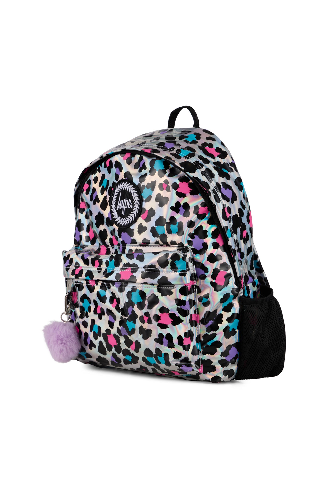 Hype Unisex Silver Leopard Print Backpack
