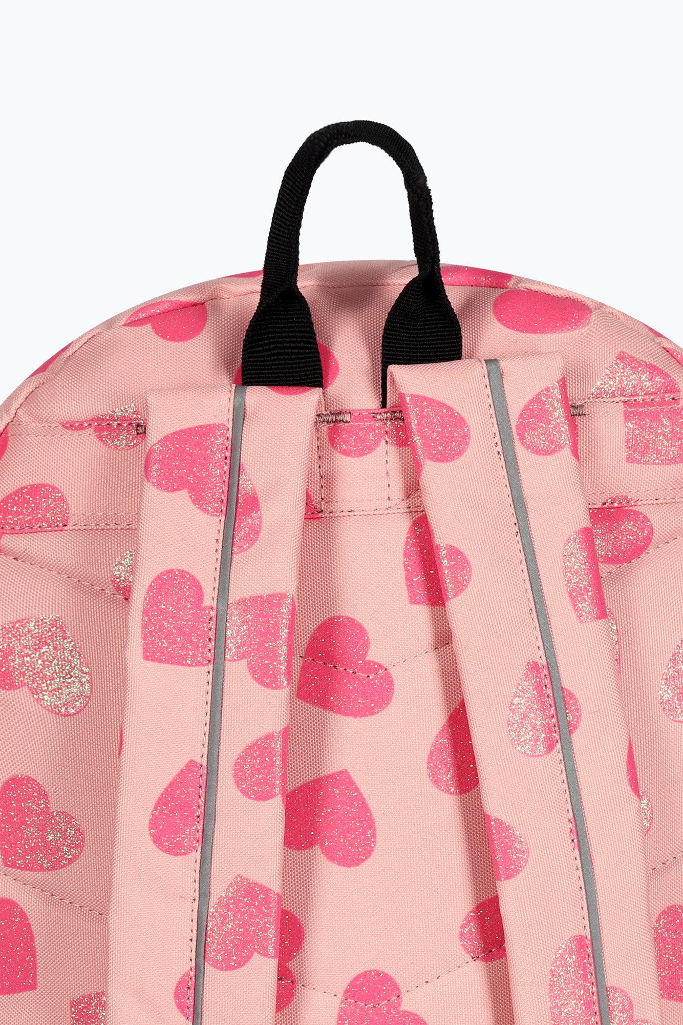 Hype Girls Iconic Pink Glitter Heart Backpack