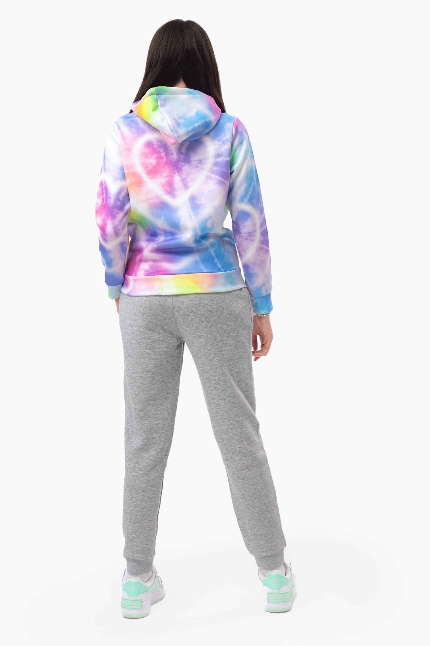 Hype Multi Heart Tie-Dye Hoodie