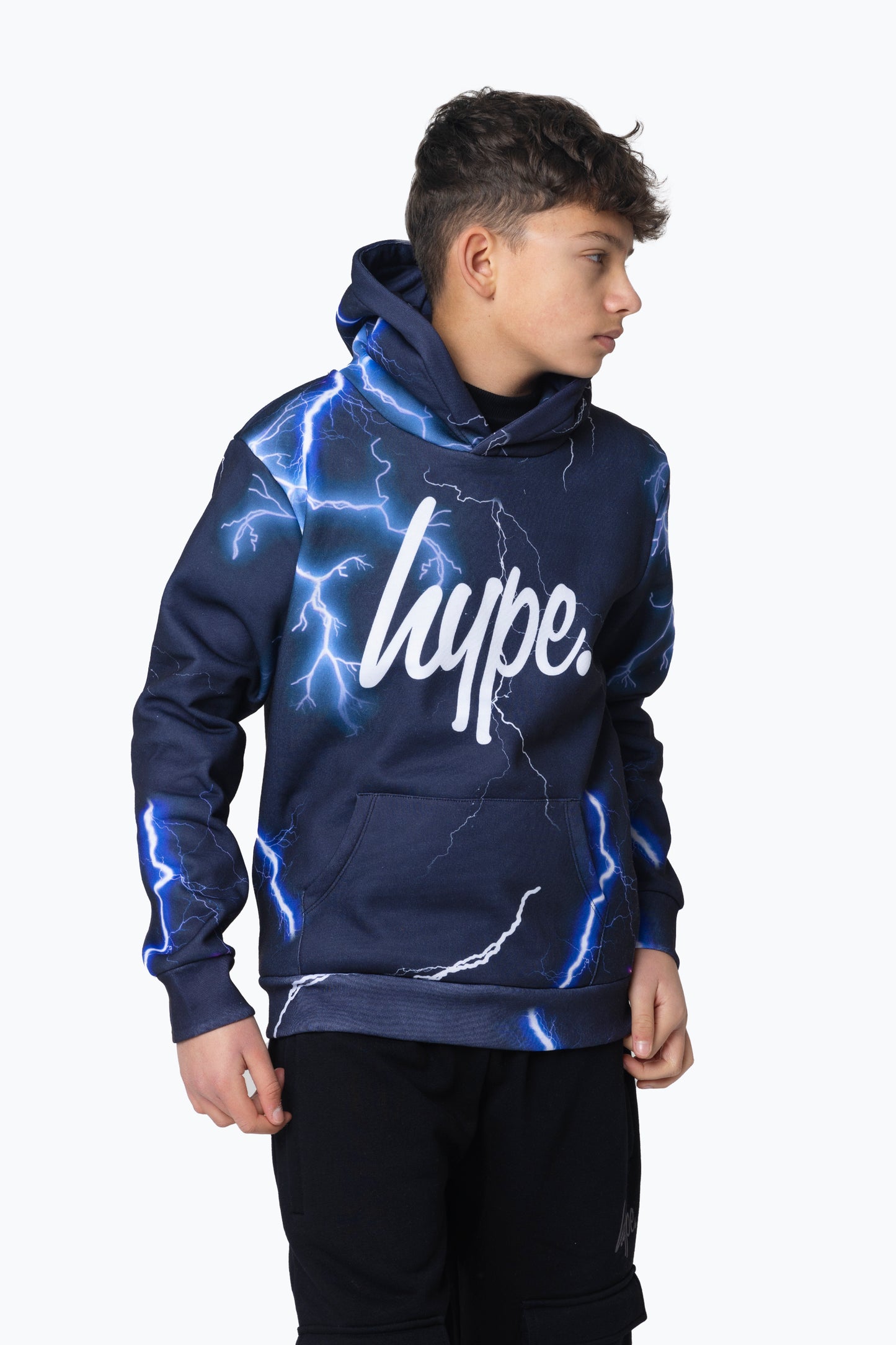 Hype Boys Multi Lightning Hoodie