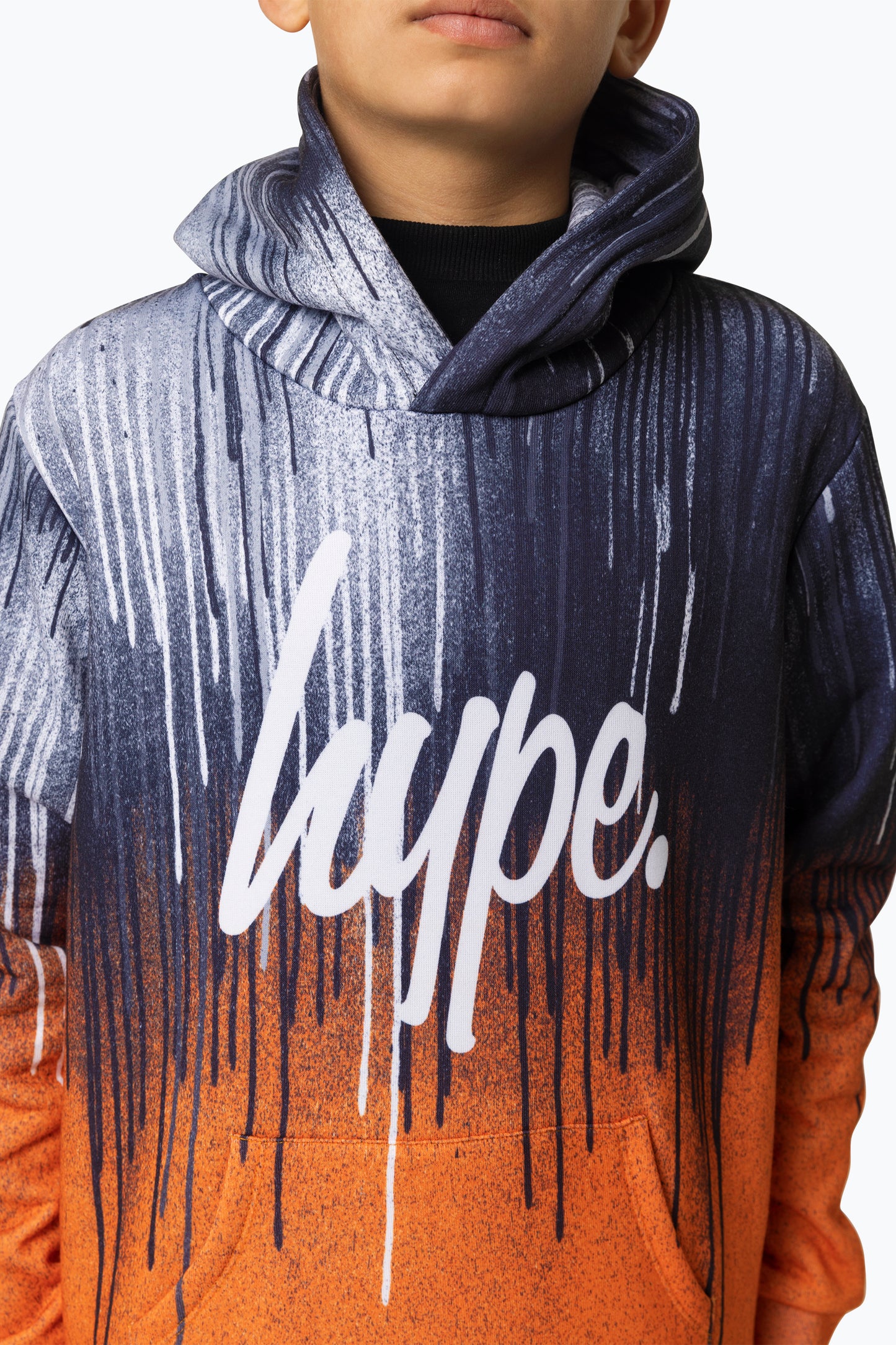 Hype Boys Multi Orange Drips Hoodie