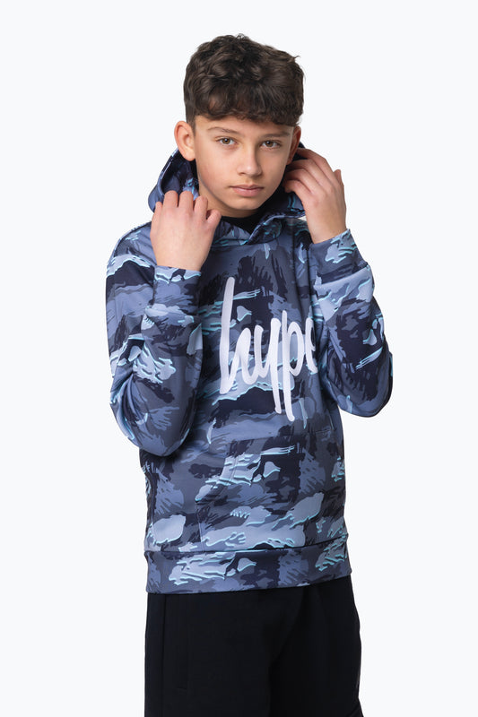 Hype Boys Multi Gloom Camo Hoodie