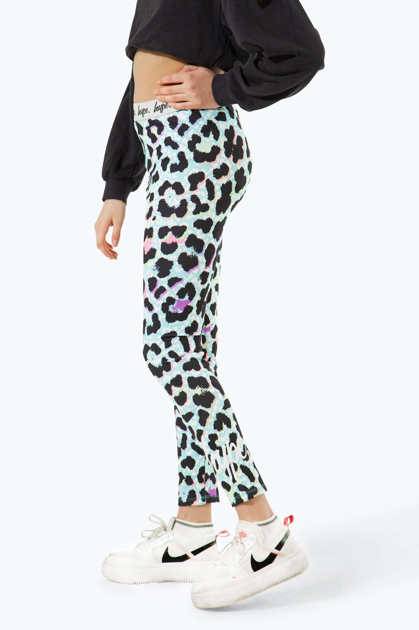 Hype Girls Multi Ice Leopard Leggings