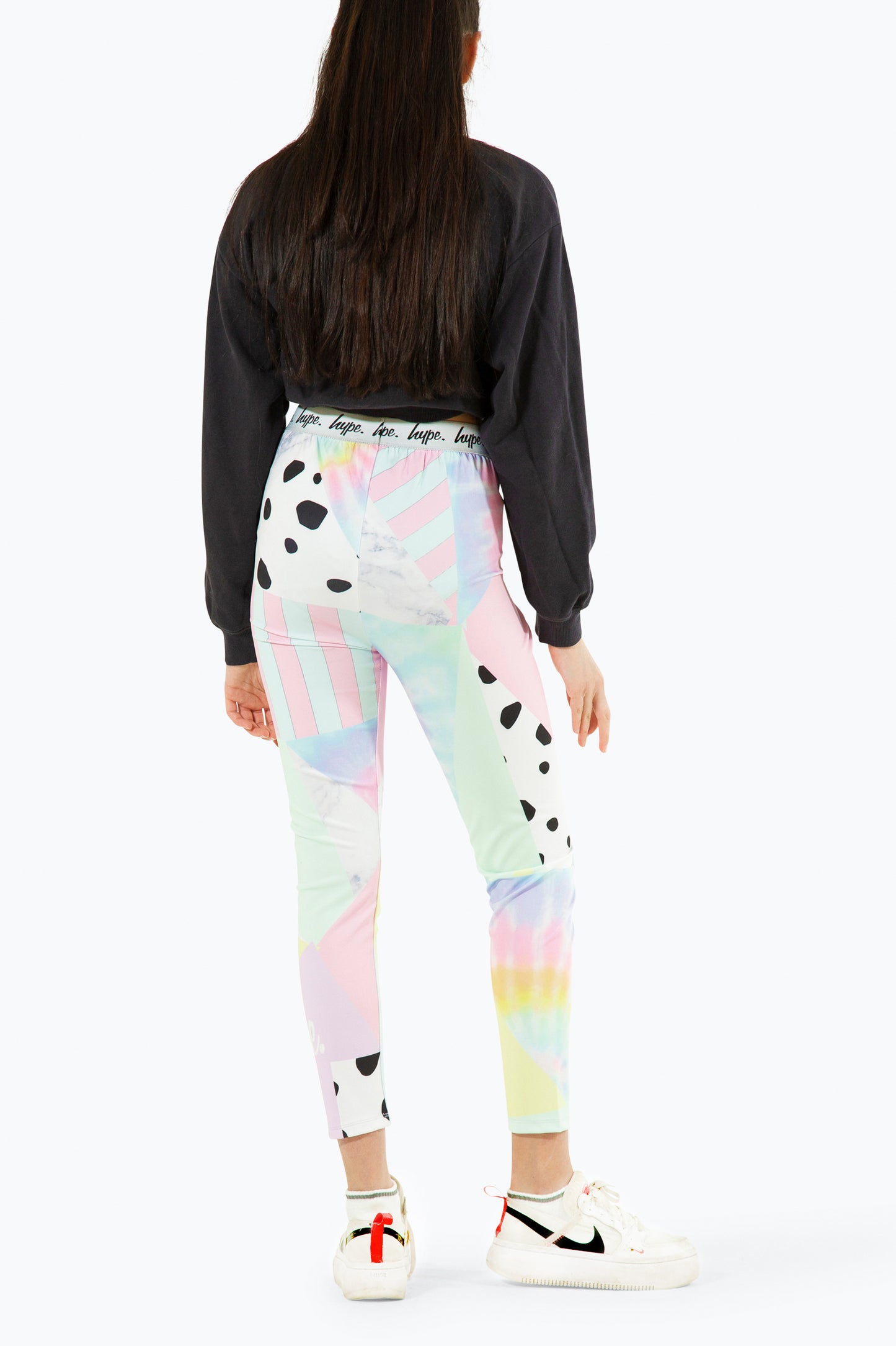 Hype Girls Multi Pastel Collage Leggings