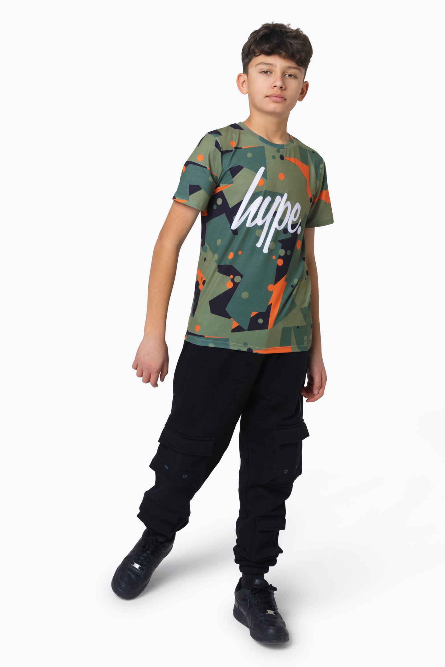 Hype Boys Multi Geo Camo T-Shirt