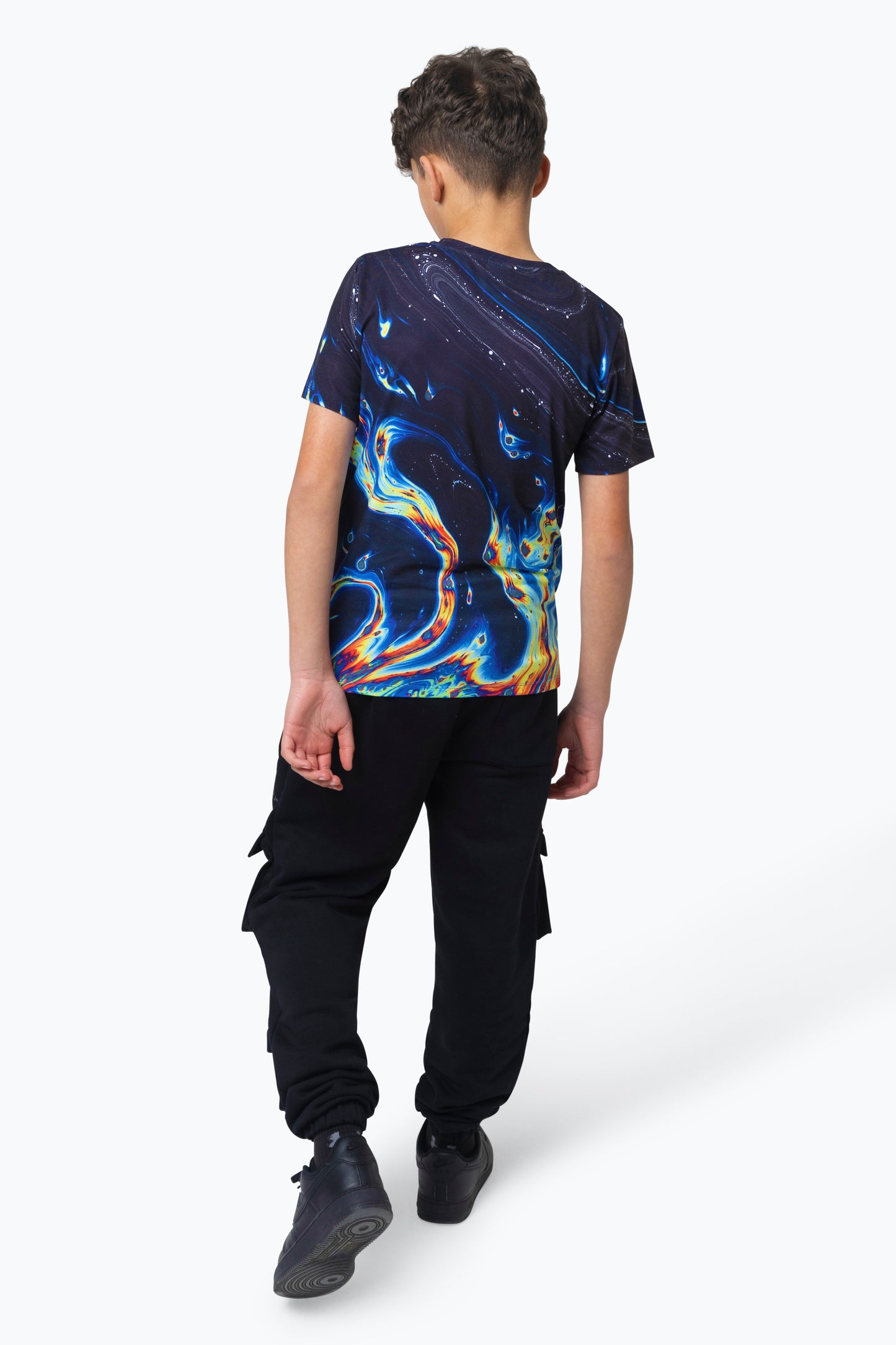 Hype Boys Multi Rainbow Marble T-Shirt