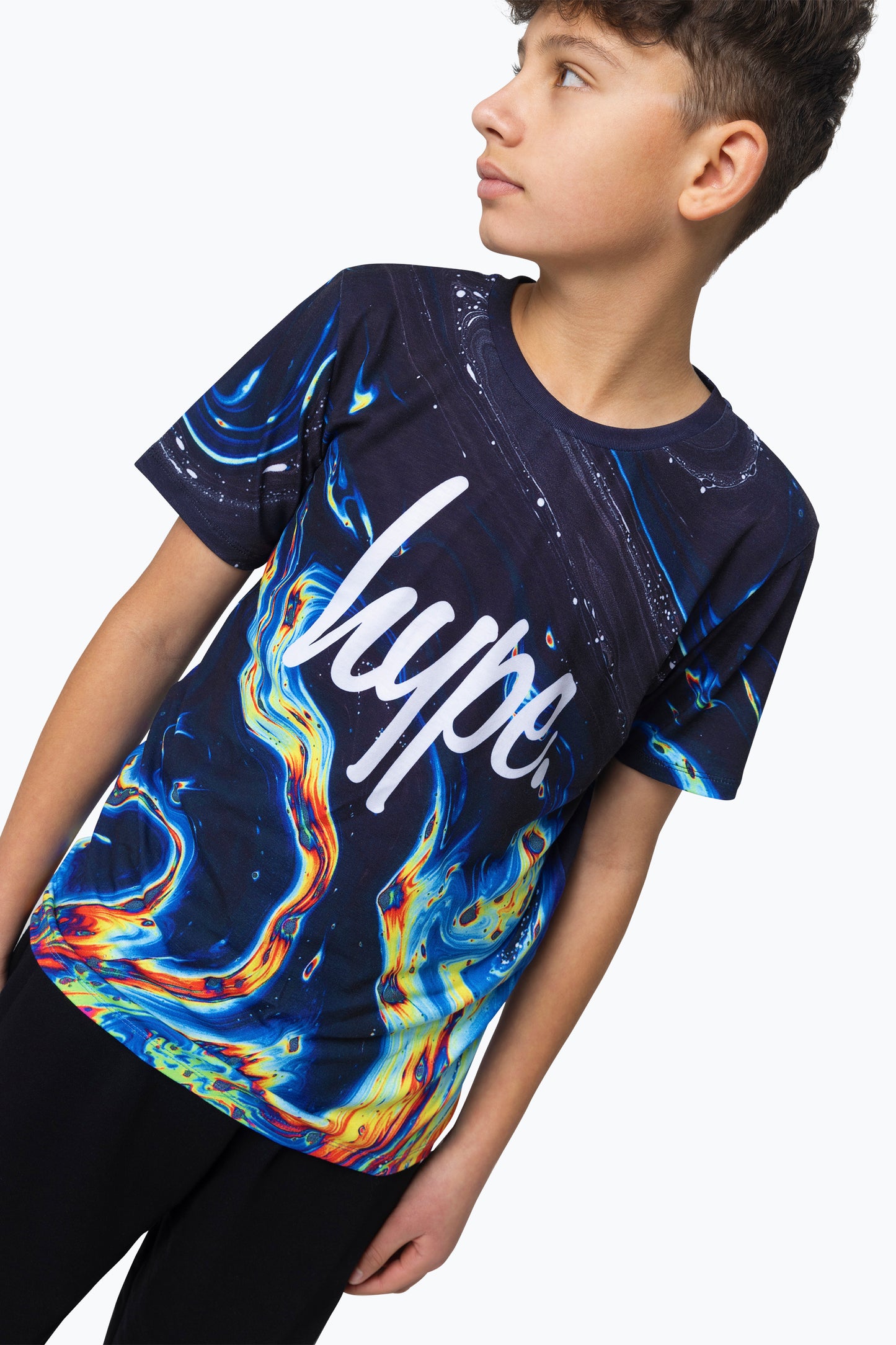 Hype Boys Multi Rainbow Marble T-Shirt