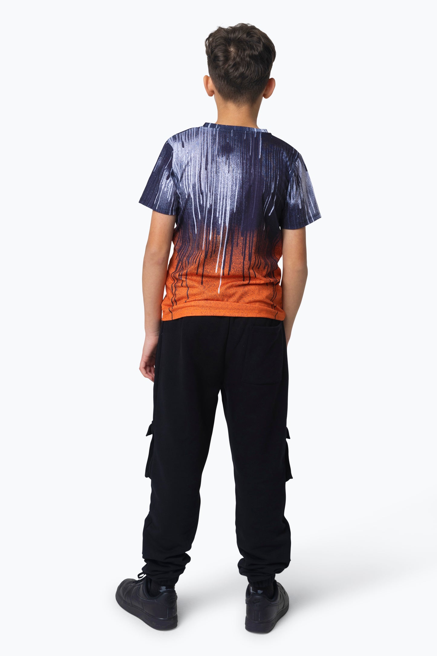 Hype Boys Multi Orange Drips T-Shirt