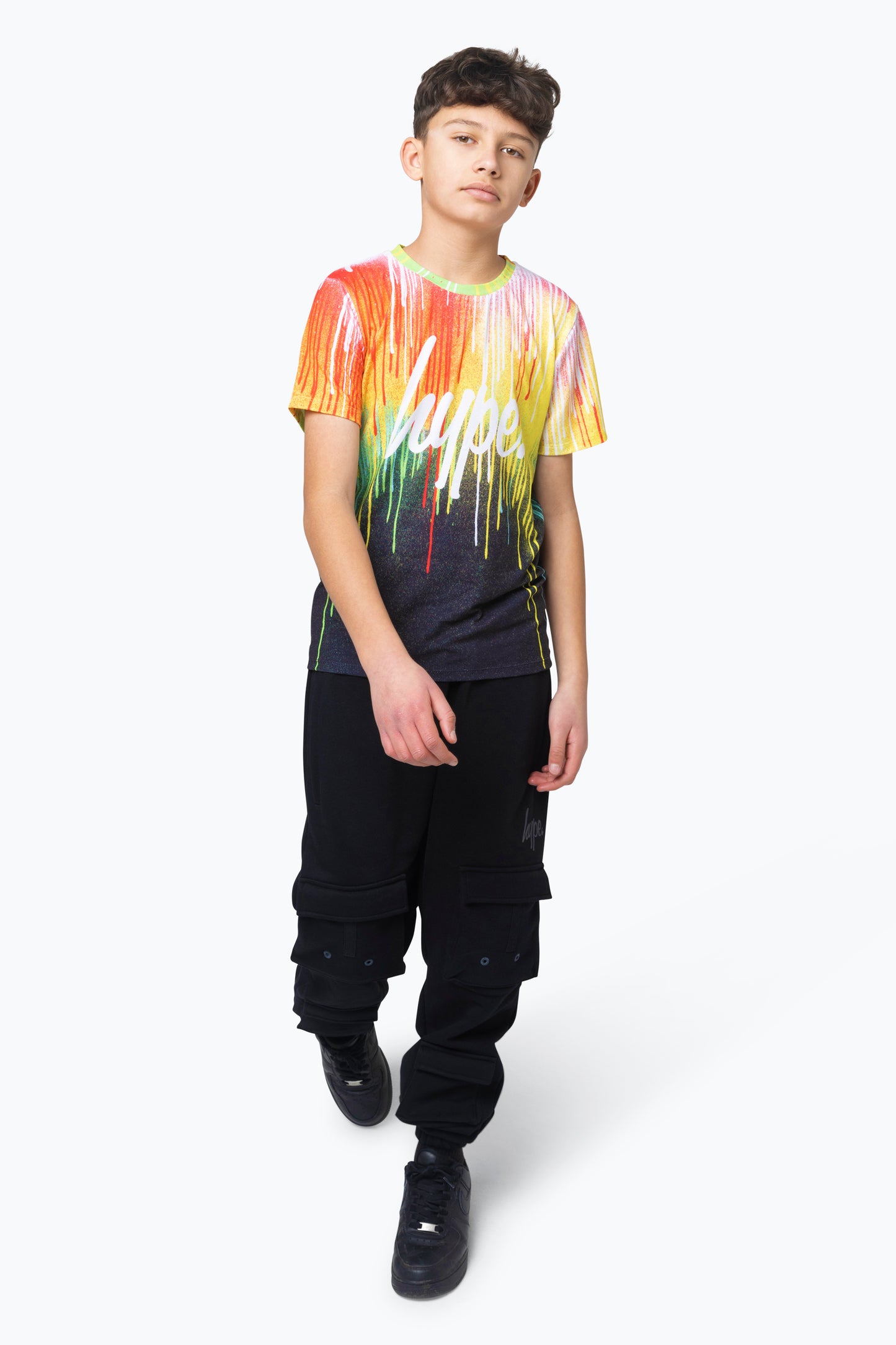 Hype Boys Multi Primary Drips T-Shirt