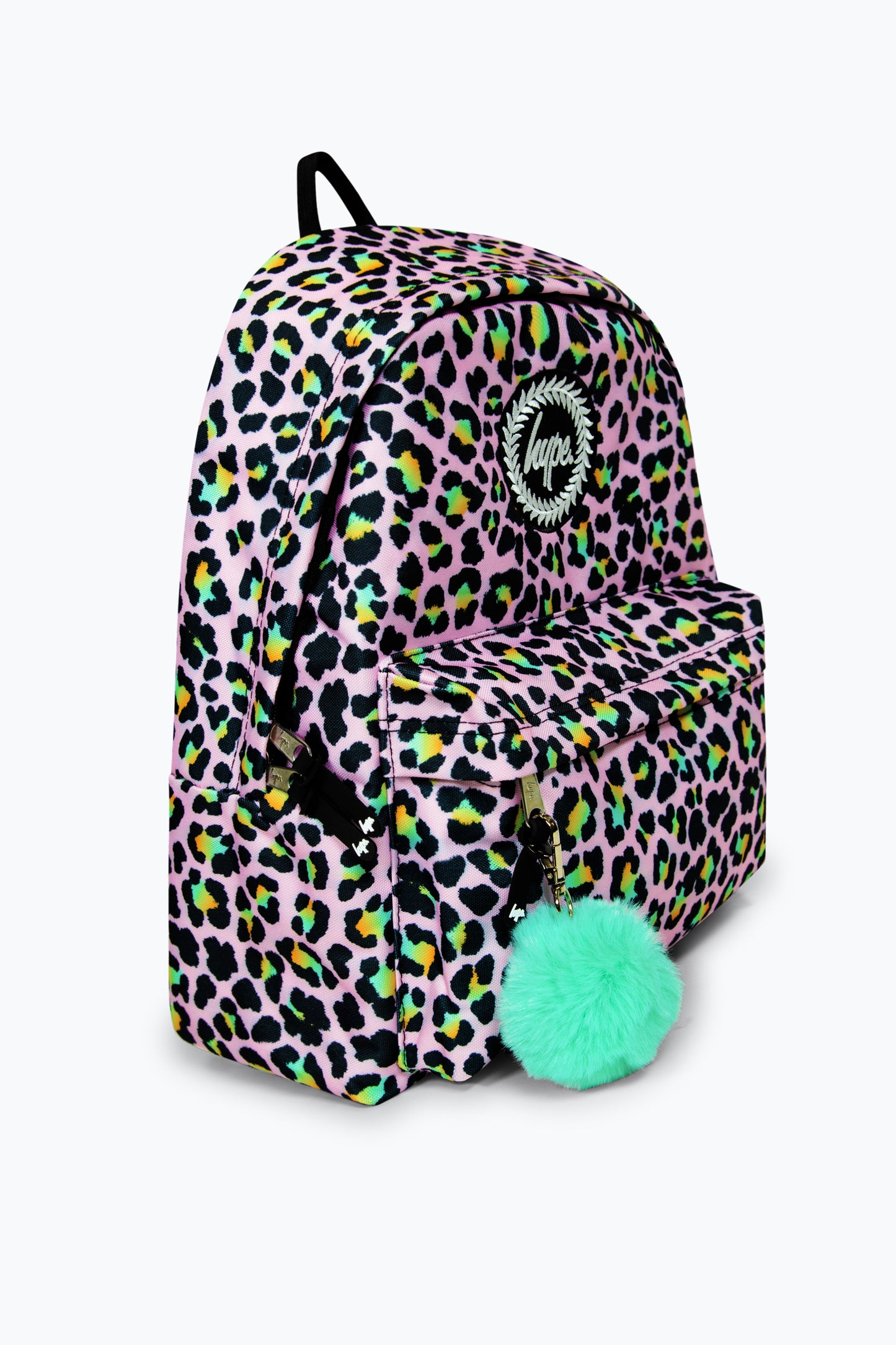 Hype Girls Iconic Pink Disco Leopard Print Backpack