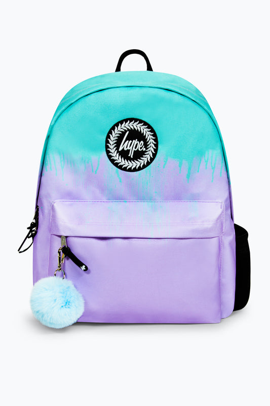 Hype Iconic Lilac/Teal Drips Girls Backpack