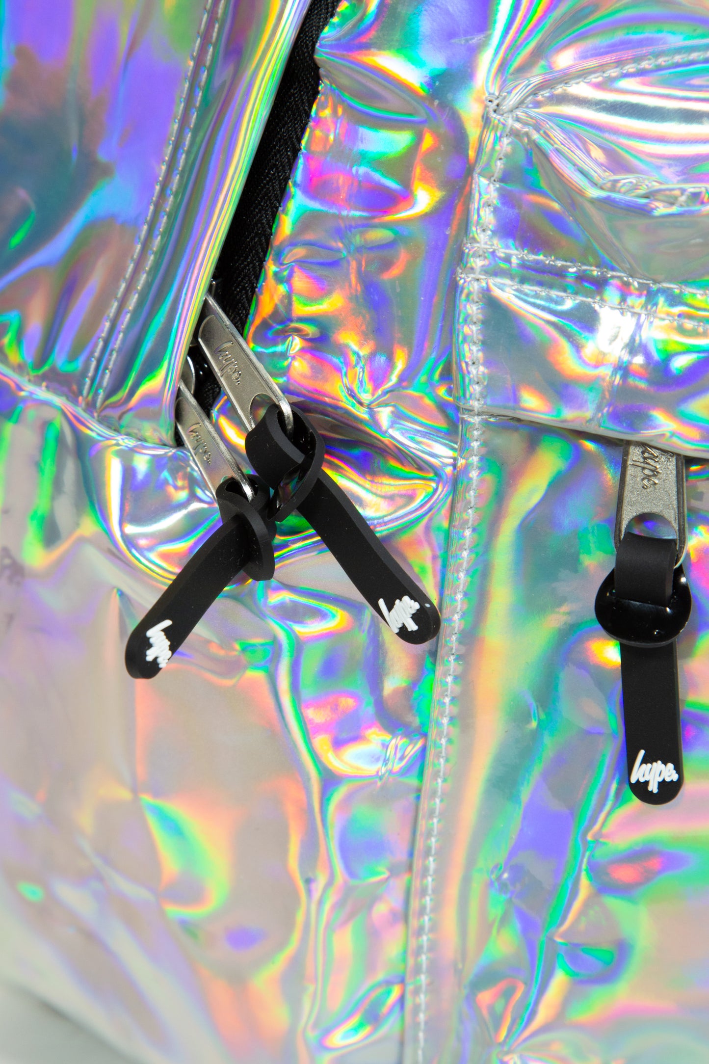 Hype Girls Iconic Silver Holographic Backpack