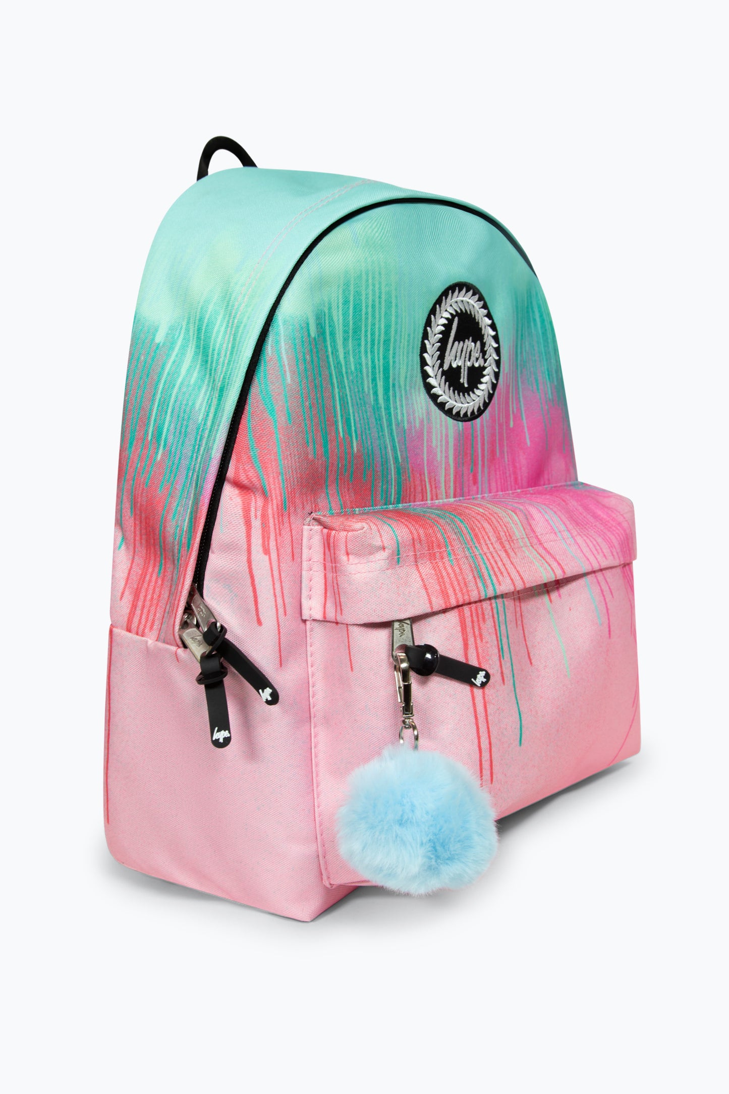 Hype Iconic Pink/Teal Pastel Drips Girls Backpack