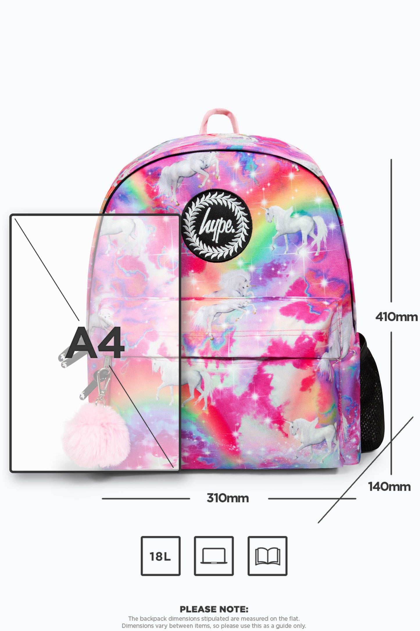 Hype Girls Iconic Rainbow Magical Unicorn Backpack