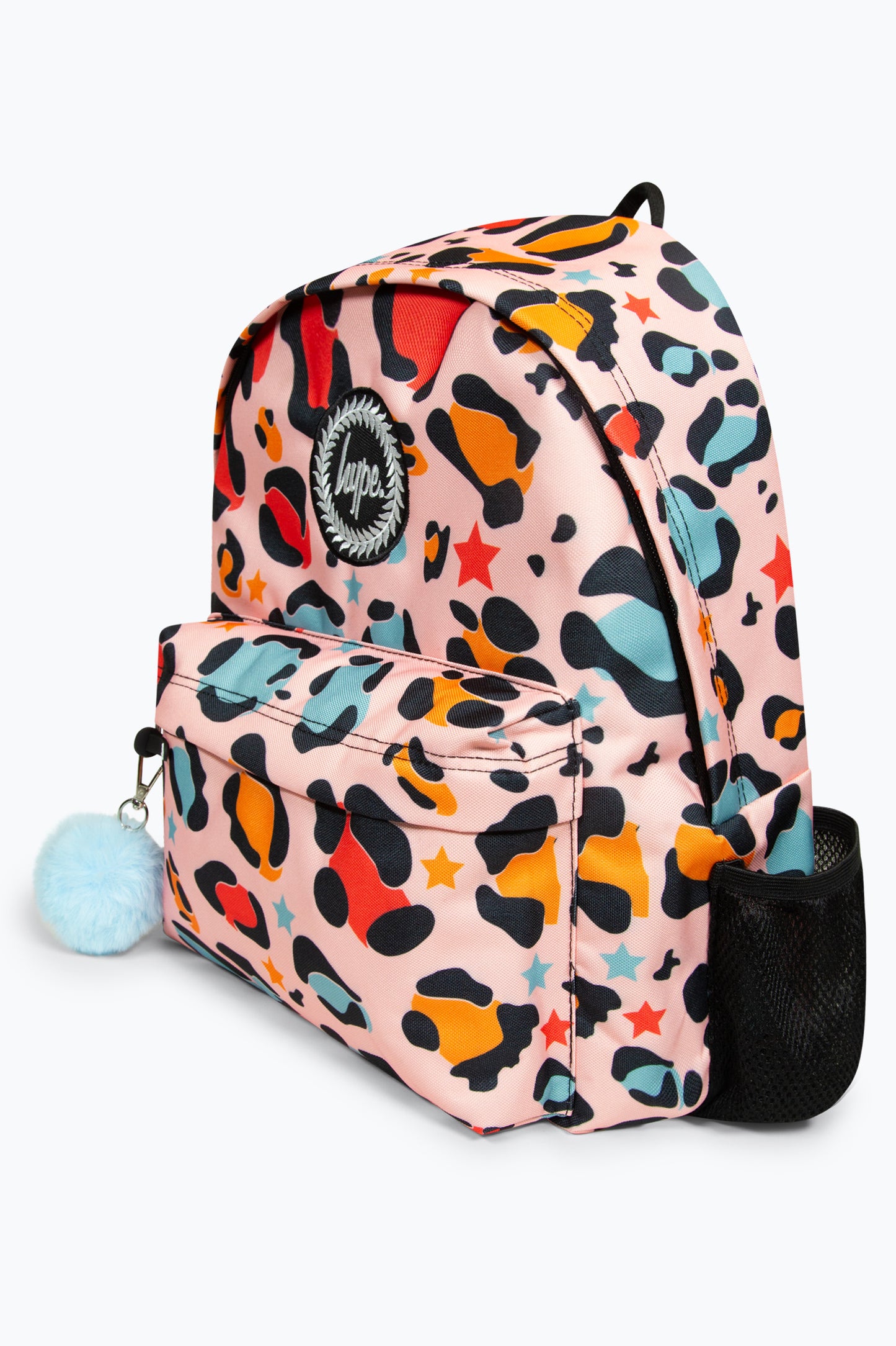 Hype Girls Iconic Peach Star Leopard Backpack