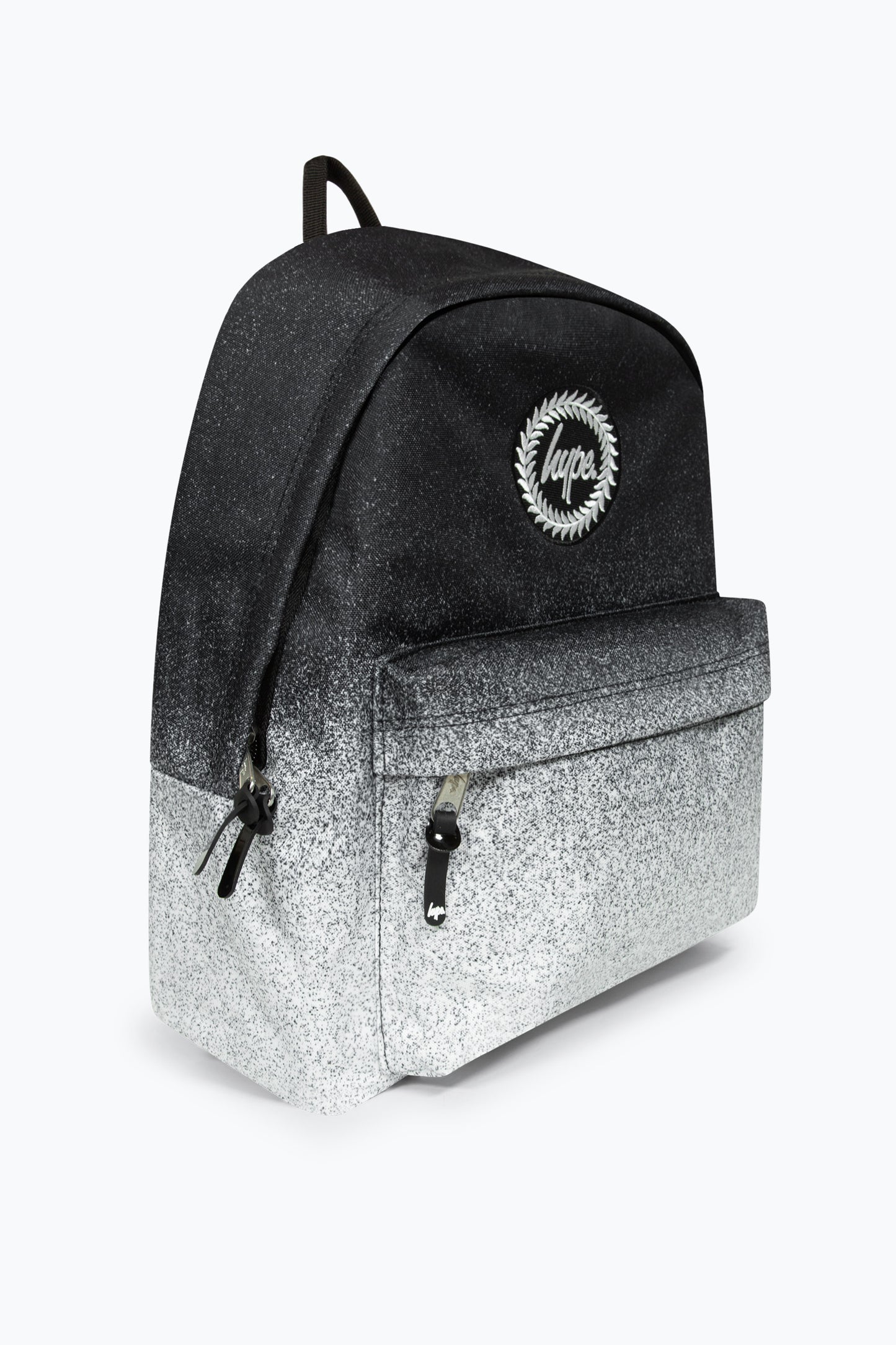 Hype Unisex Black/White Speckle Fade Iconic Kids Backpack