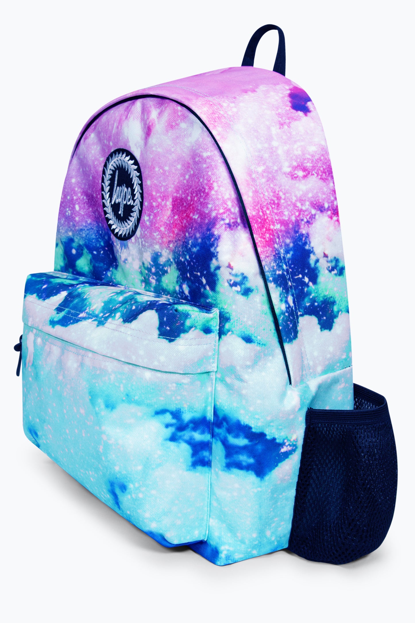 Hype Iconic Pink/Blue Glitter Skies Girls School Backpack