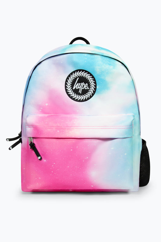 HYPE UNISEX PINK PASTEL FADE SCRIPT BACKPACK