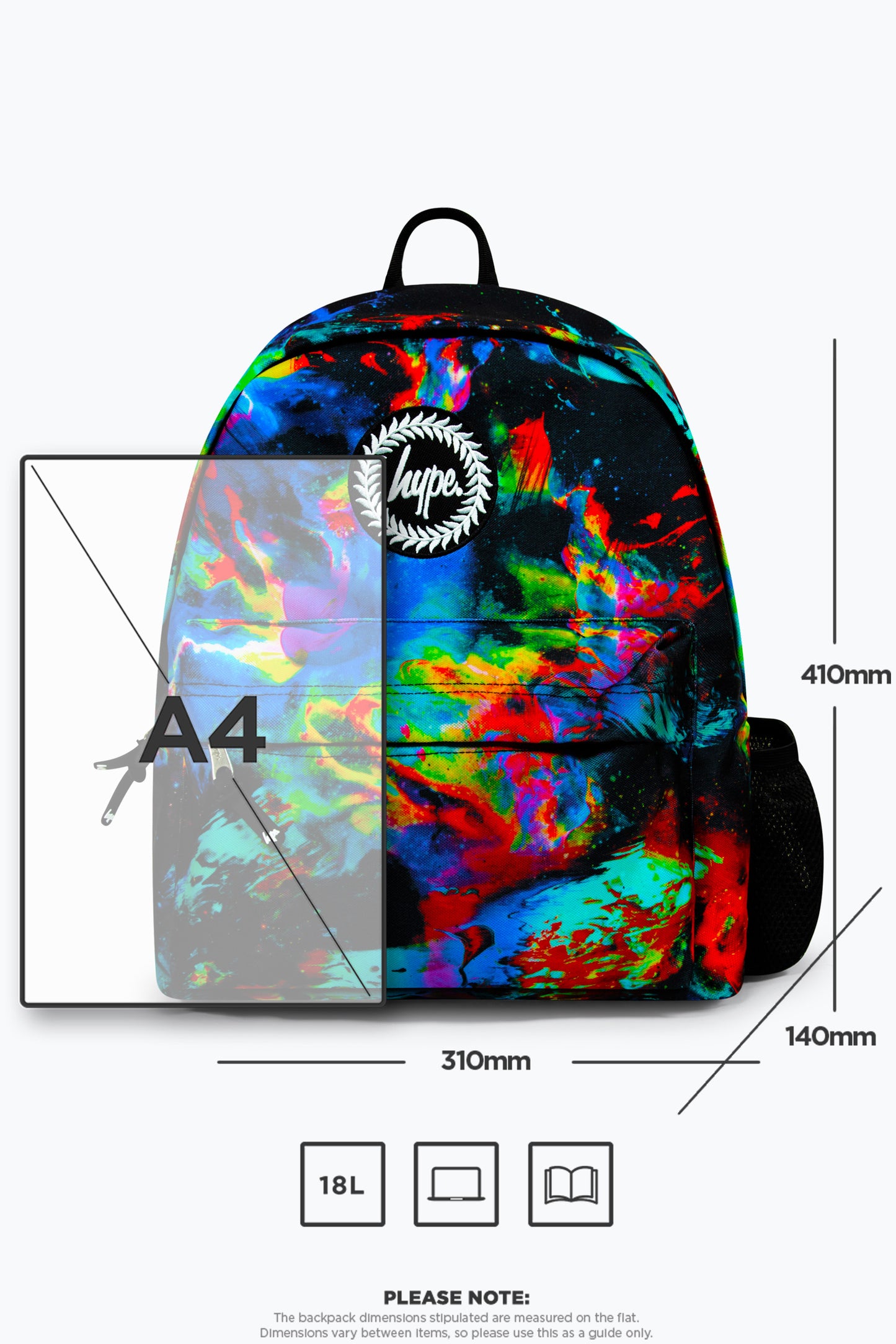 Hype Unisex Multicoloured Global Detector Iconic Backpack