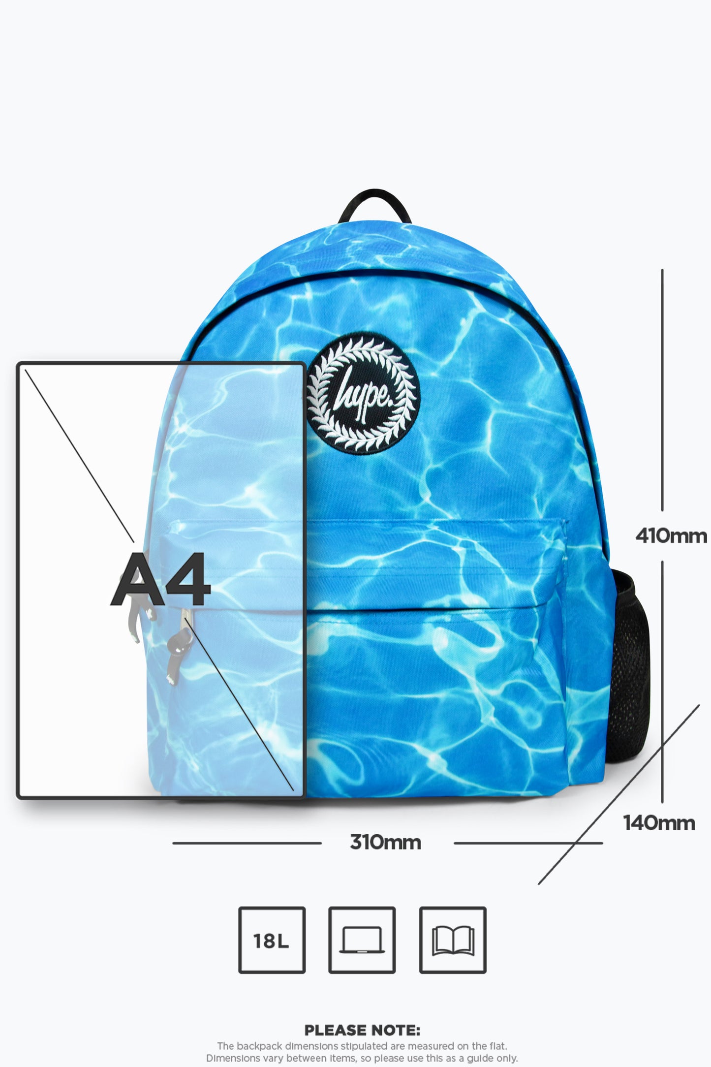 Hype Unisex Iconic Pool Blue Backpack