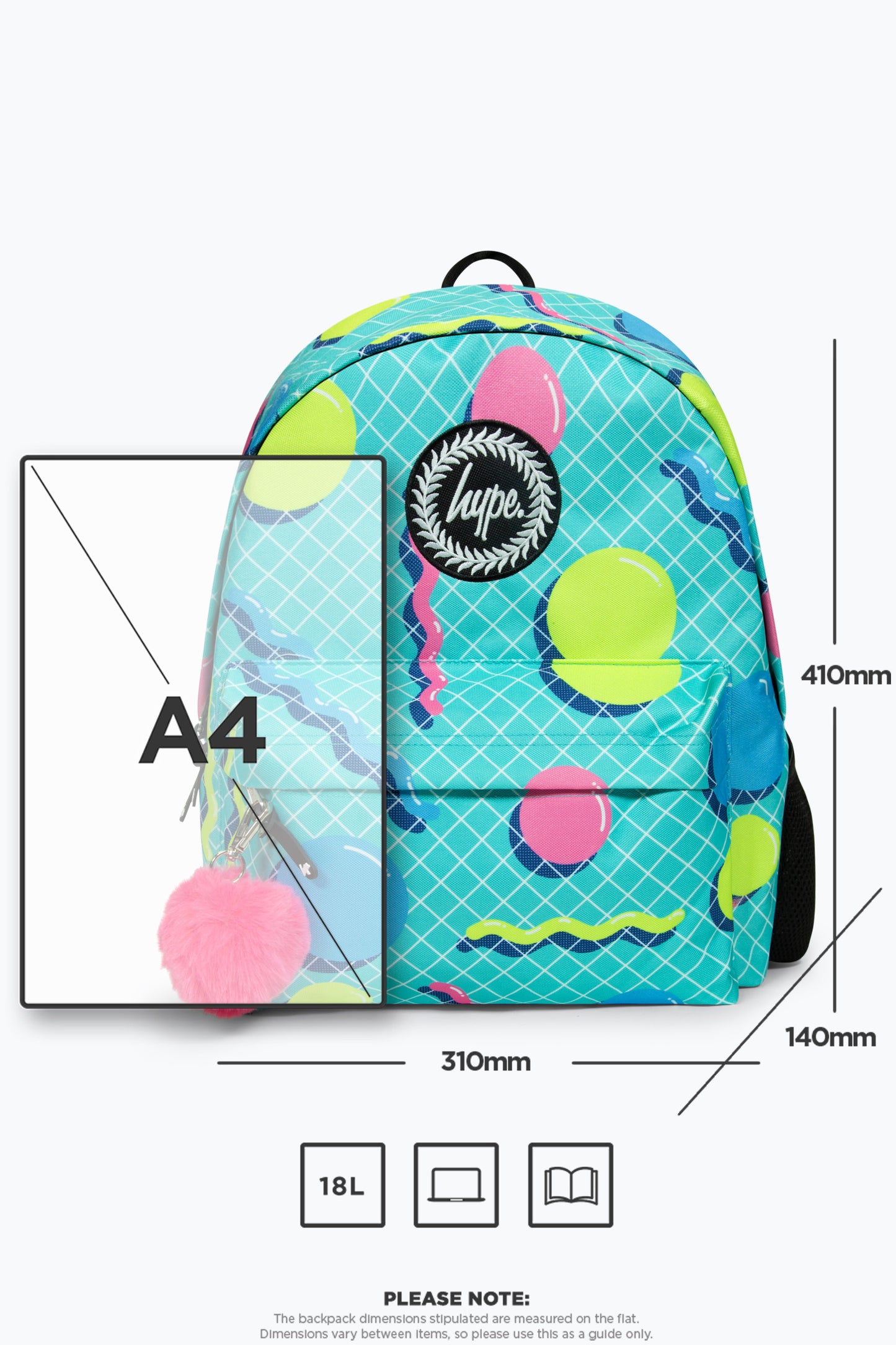 Hype Girls Iconic Retro Shapes Turquoise Backpack