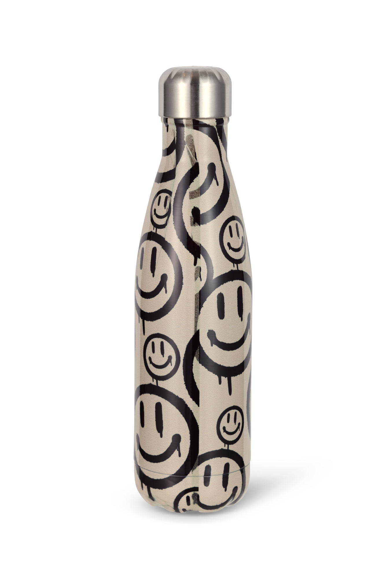 Hype Unisex Sand Drip Smiley Thermal Water Bottle