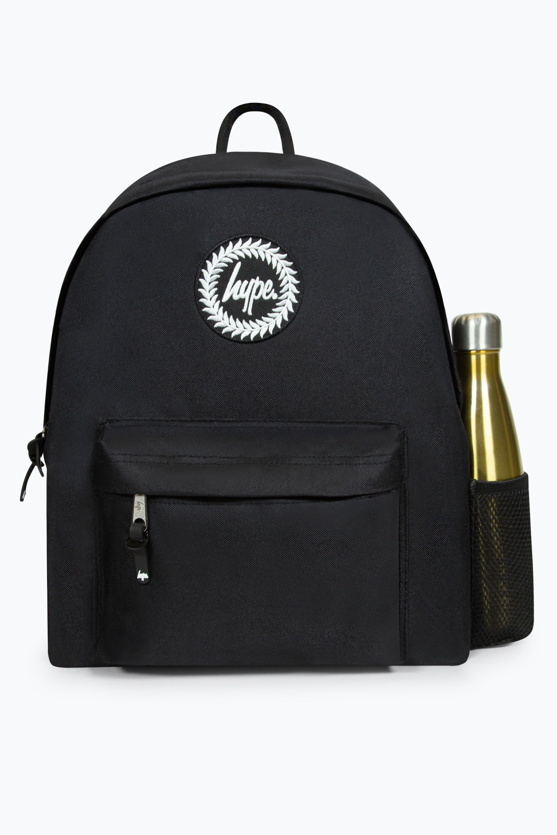 Hype Unisex Iconic Core Plain Black Backpack