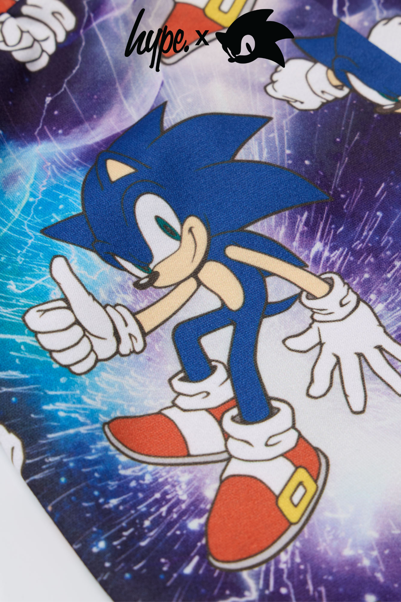Hype x Sonic The Hedgehog™ Boys Multi Sonic Fleece Shorts