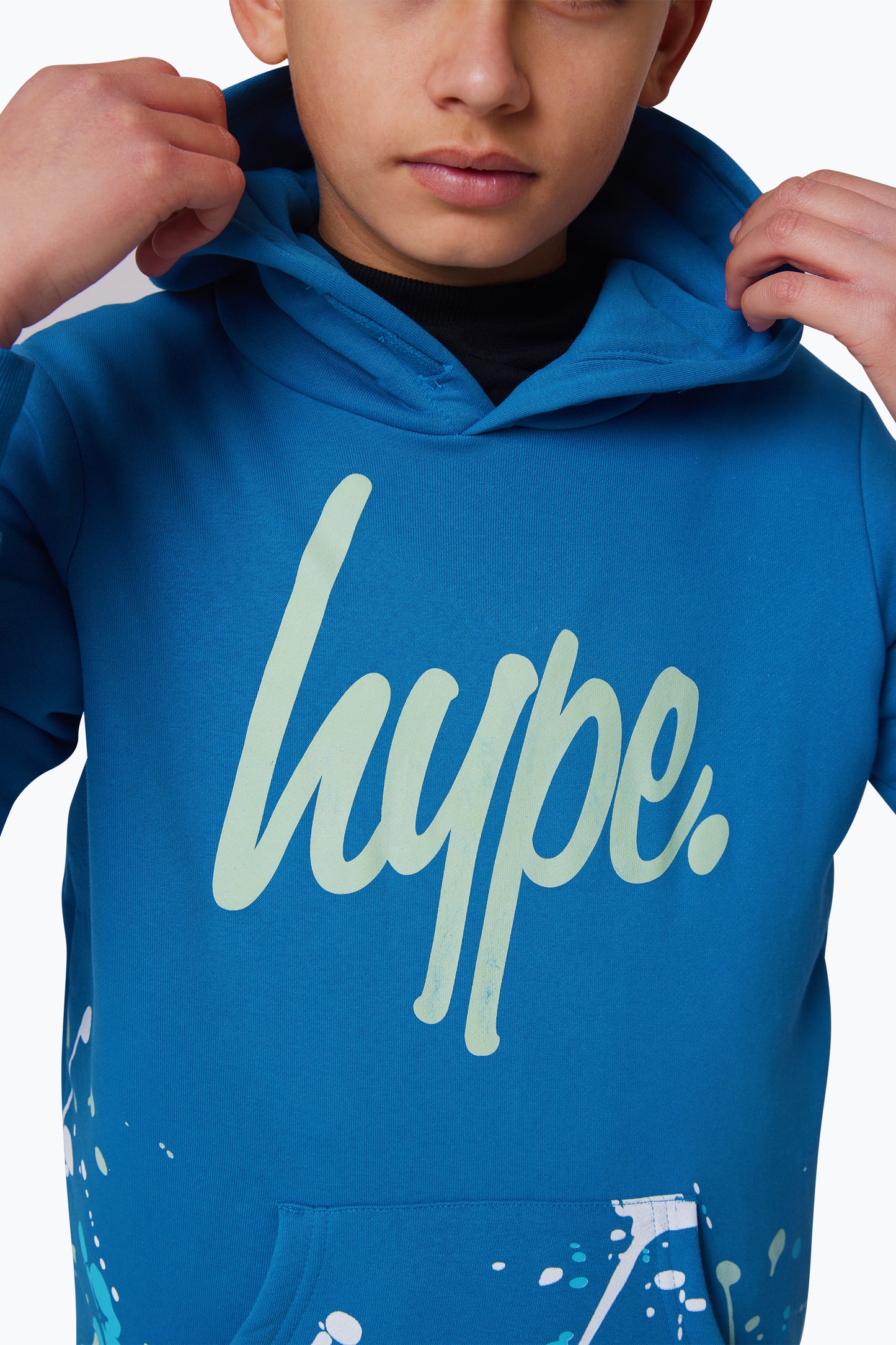 Hype Boys Blue Splat Hoodie