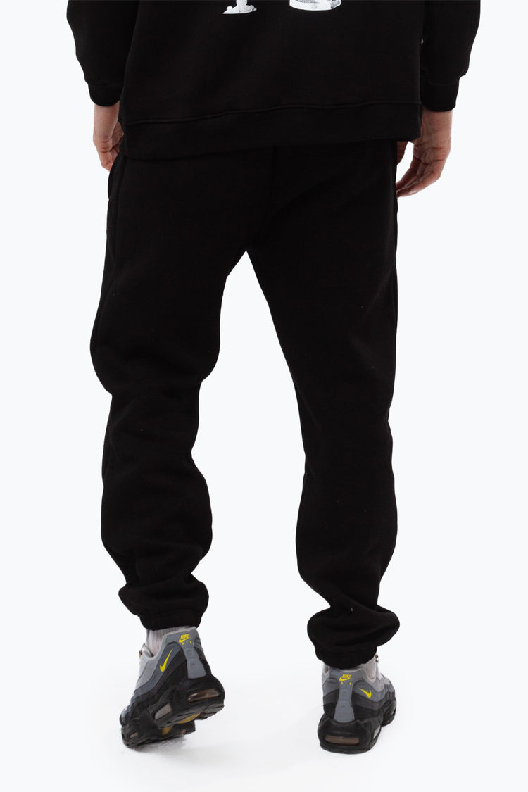 JUSTHYPE MENS BLACK ADMIN JOGGERS