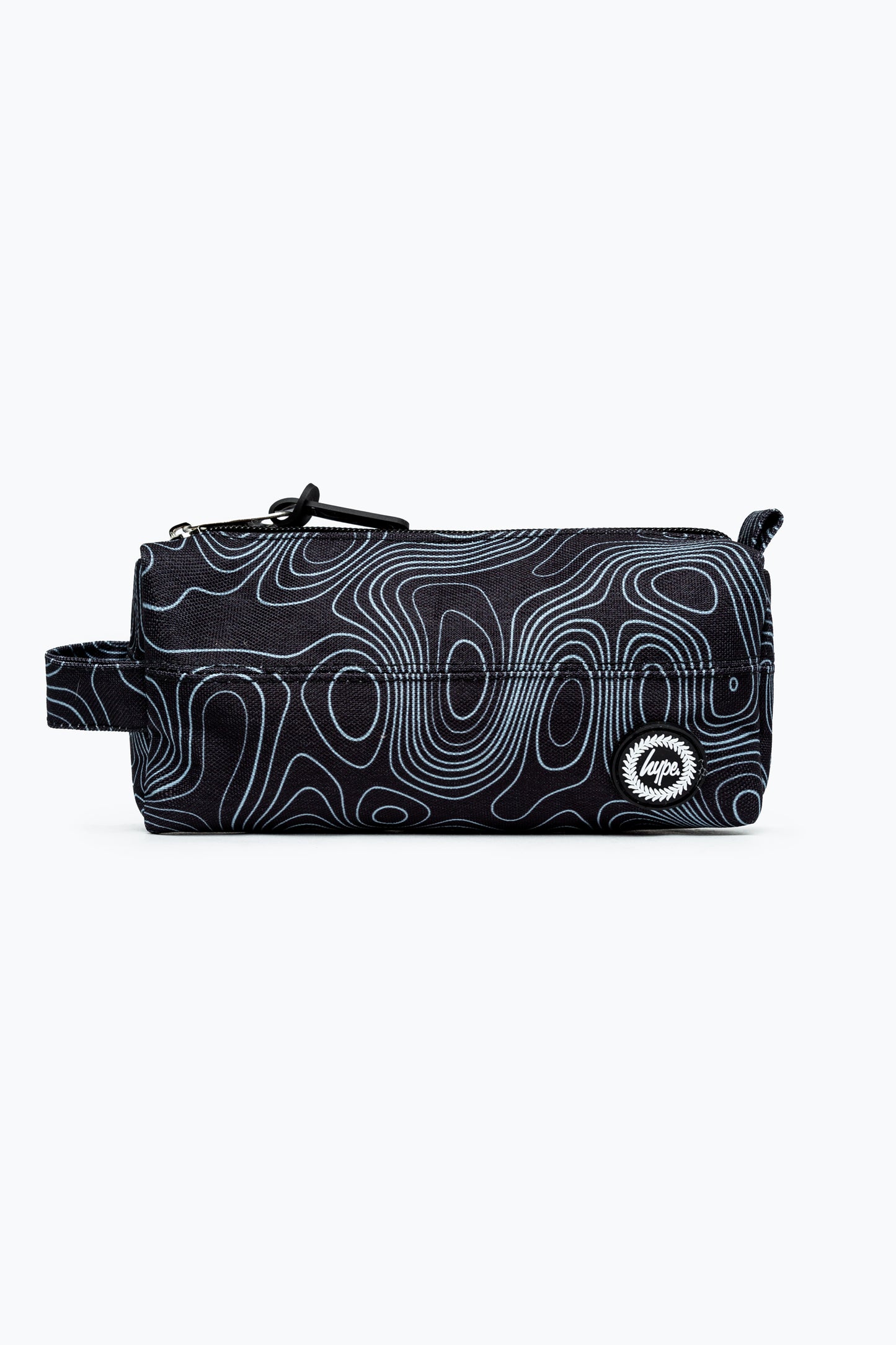 Hype Topographic Black Pencil Case Front Side