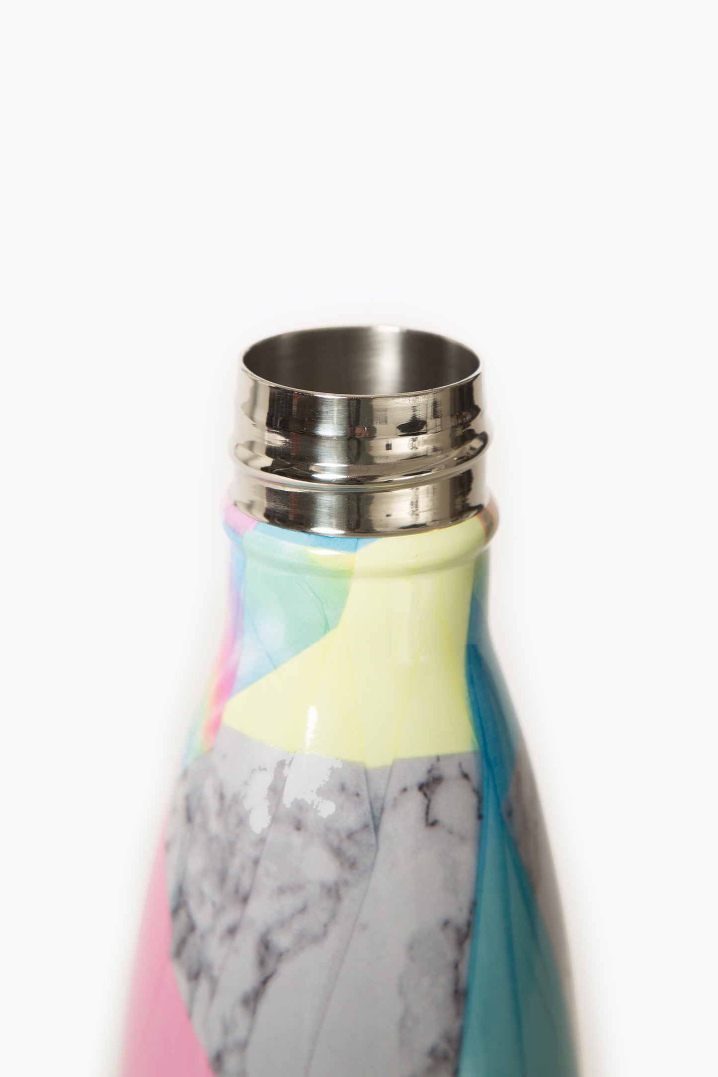 Hype Girls Multicoloured Pastel Collage Thermal Water Bottle