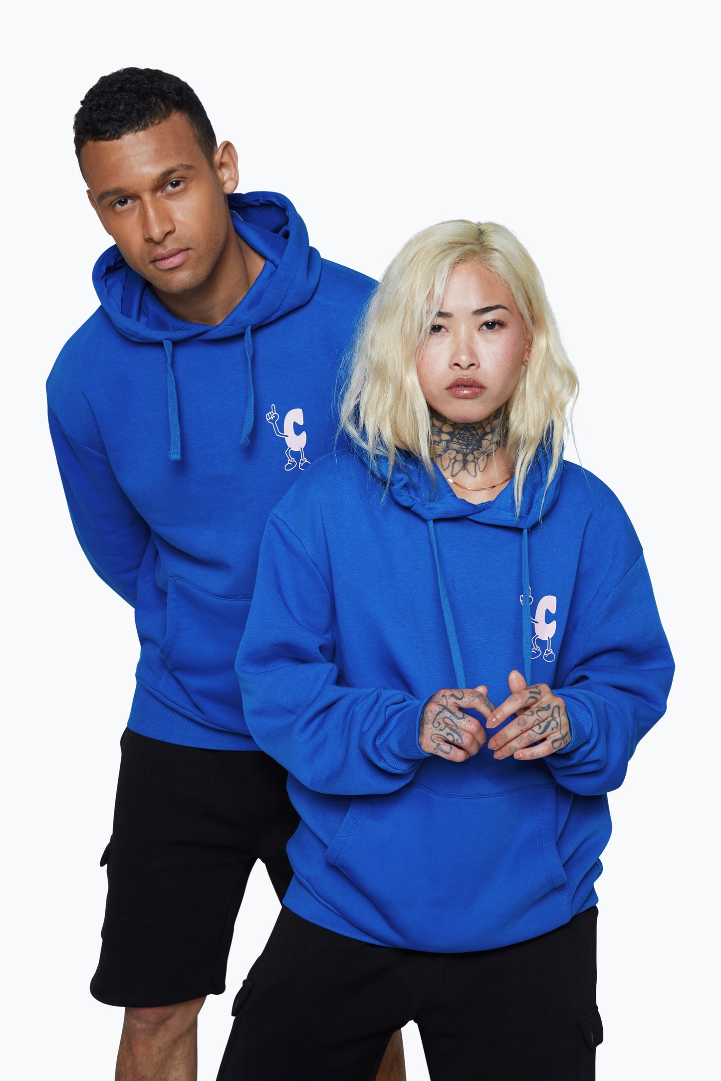 Continu8 Unisex Cobalt Novelty Boxy Hoodie