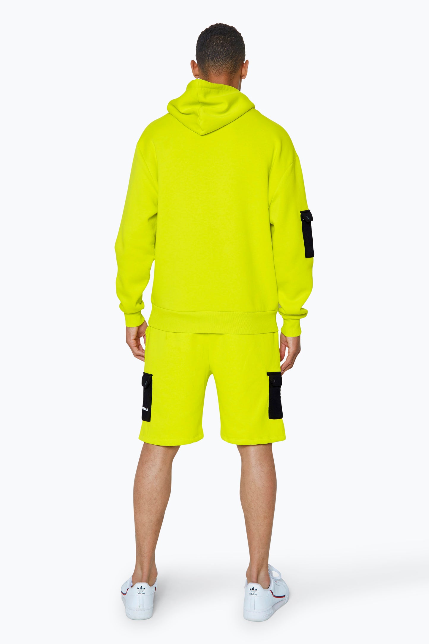 Continu8 Unisex Lemon Cargo Pocket Boxy Hoodie