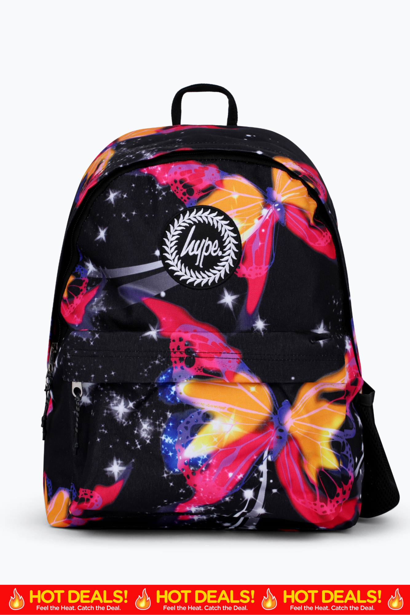 Hype Unisex Multi Glitter Blur Butterfly Backpack