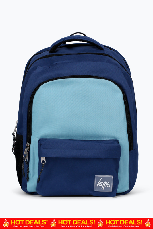 Hype Unisex Navy Ripstop Multi Pocket Backpack