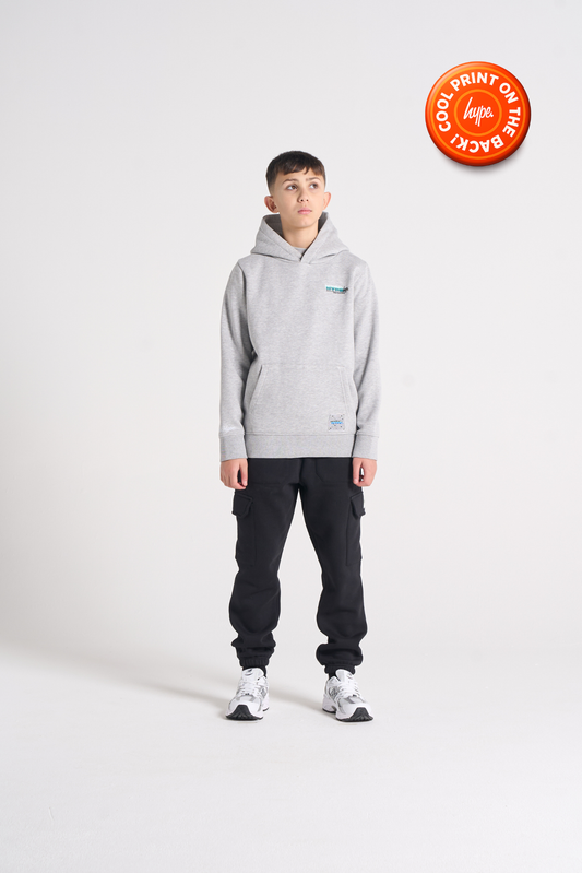 Hype Boys Grey Marl Cosmic Hoodie