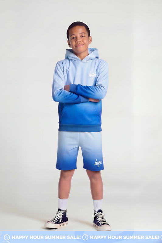 Hype Boys Blue Fade Hoodie
